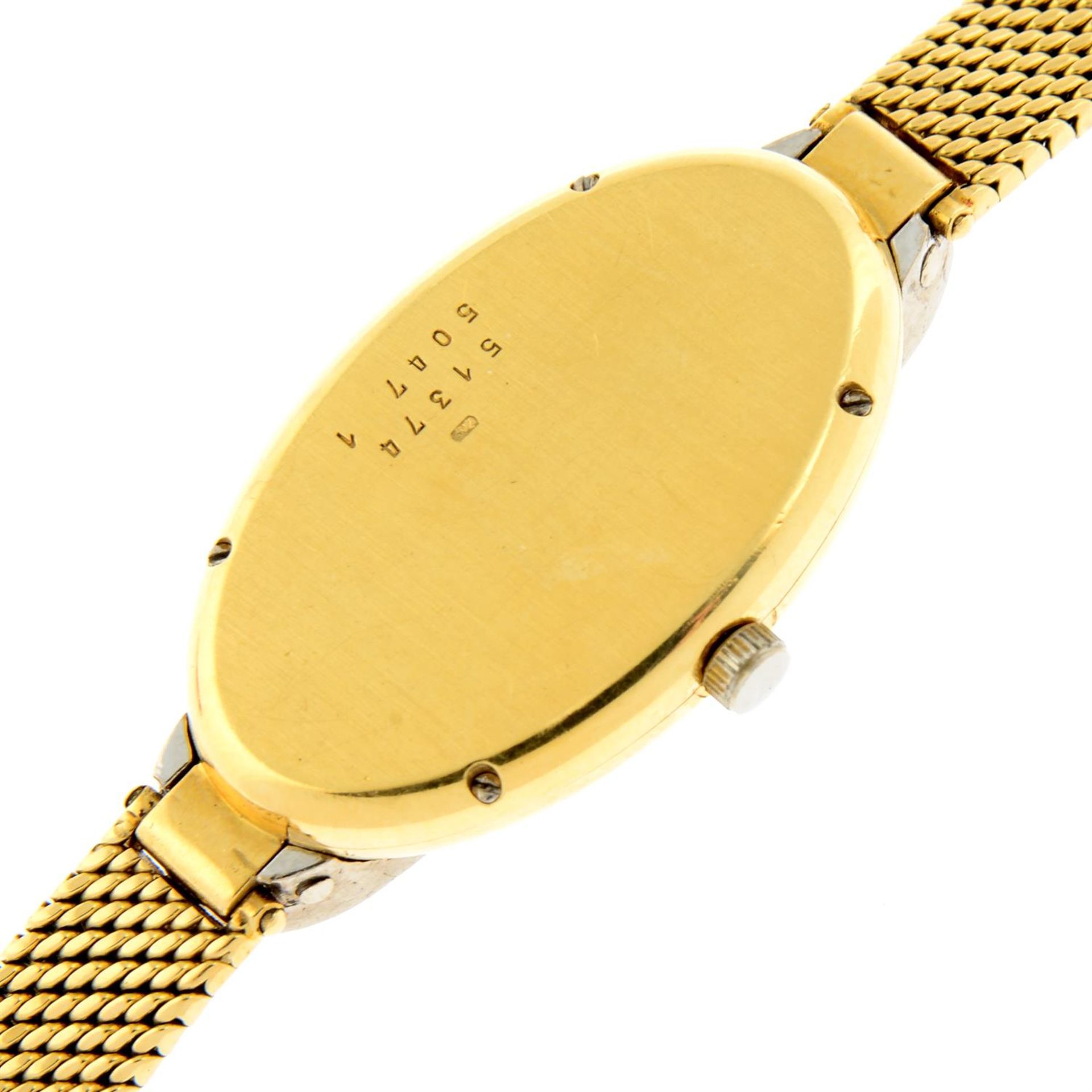 CHOPARD - a diamond set yellow metal bracelet watch, 22mm. - Image 4 of 5