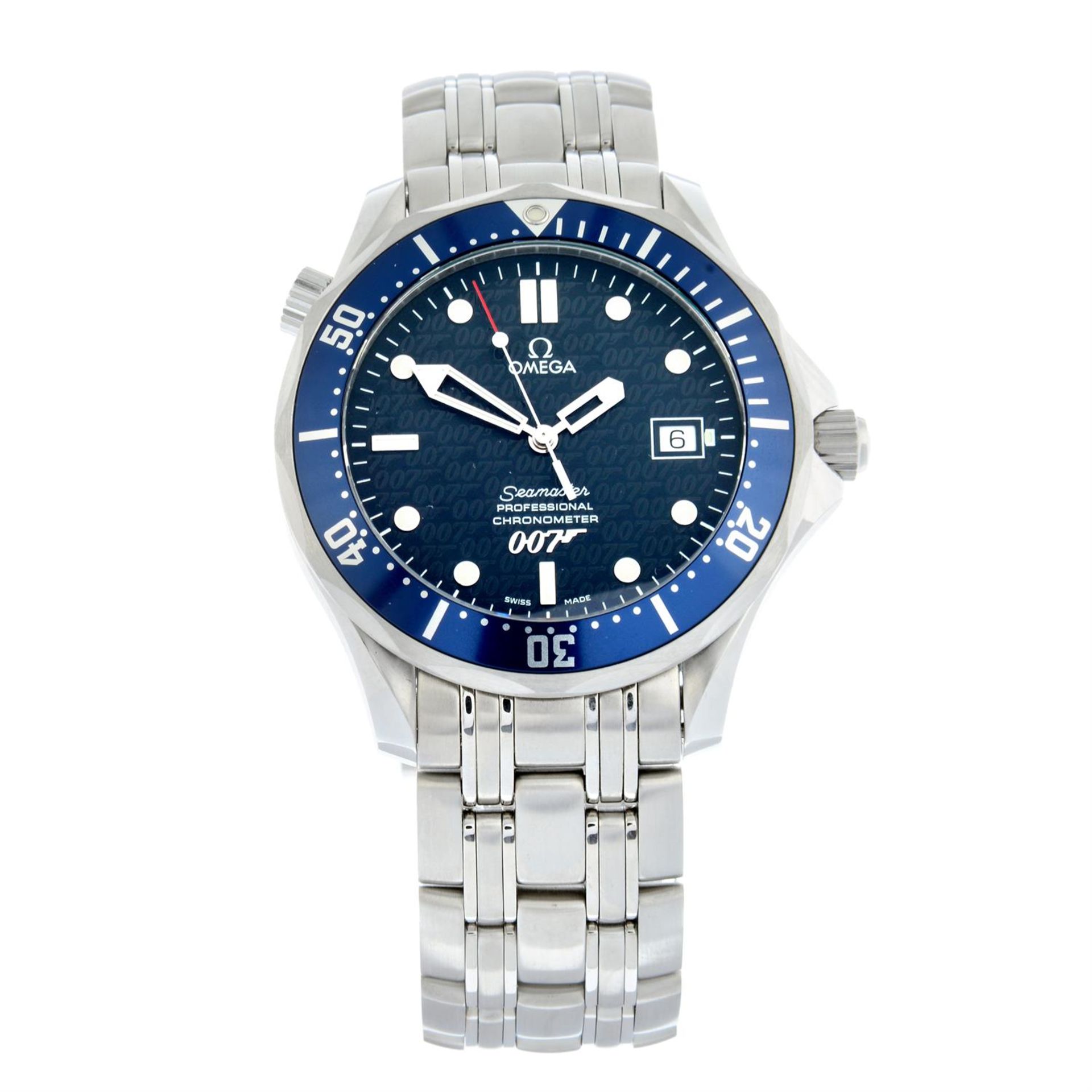 OMEGA - a limited edition stainless steel Seamaster 007 bracelet watch, 41mm.