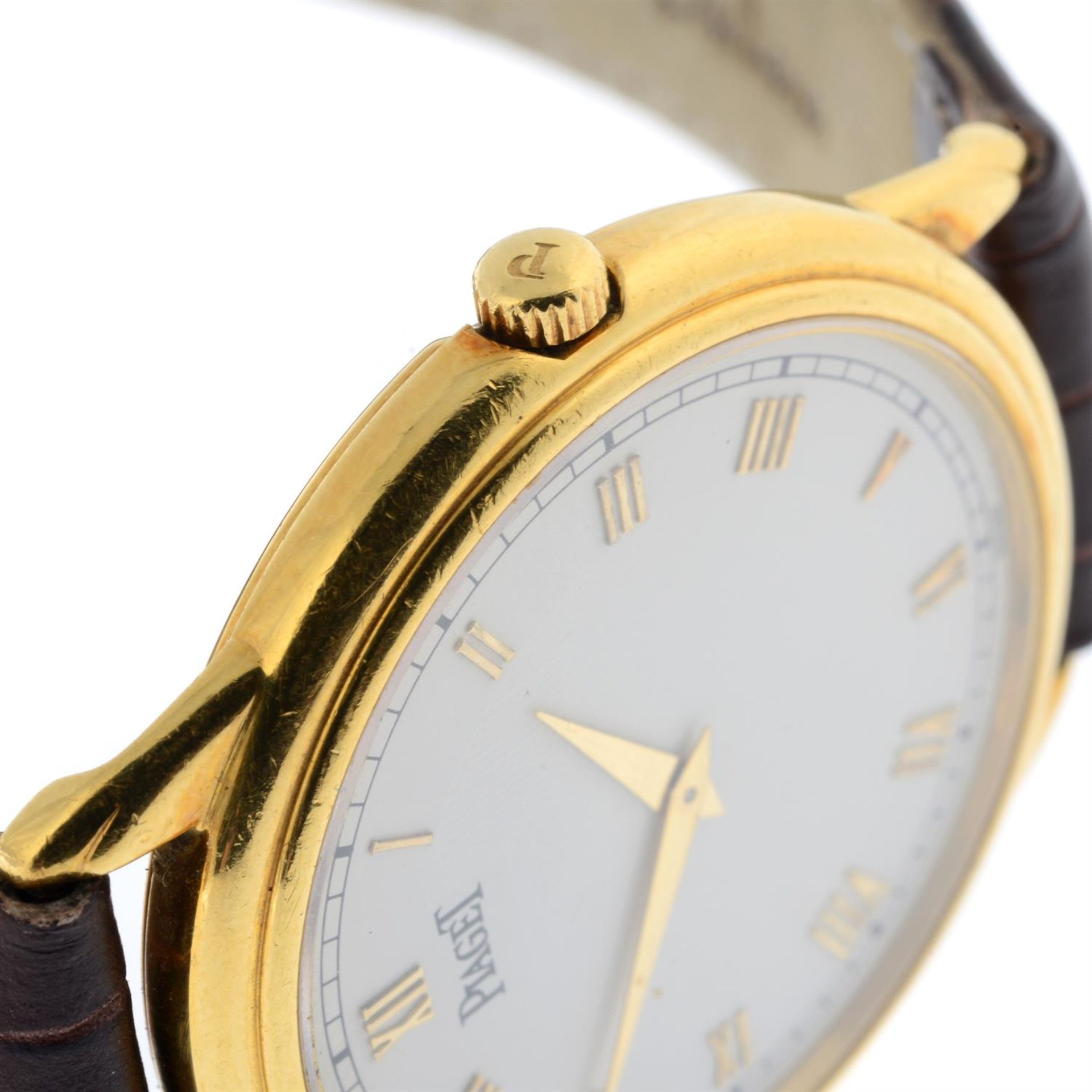 PIAGET - an 18ct yellow gold Ultra Thin wrist watch, 33mm. - Image 4 of 5