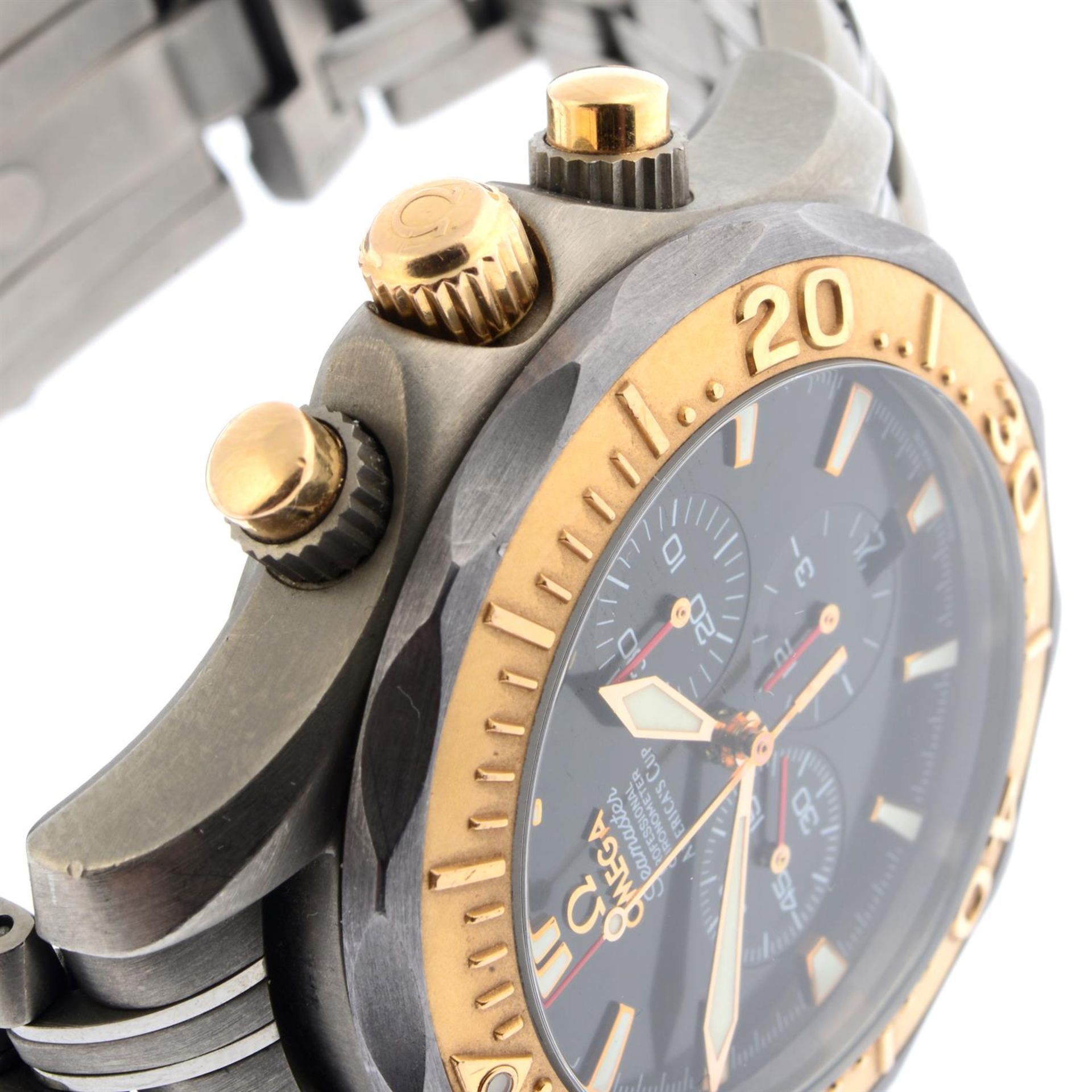 OMEGA - a titanium Seamaster 'America's Cup' chronograph bracelet watch, 41mm. - Image 4 of 5