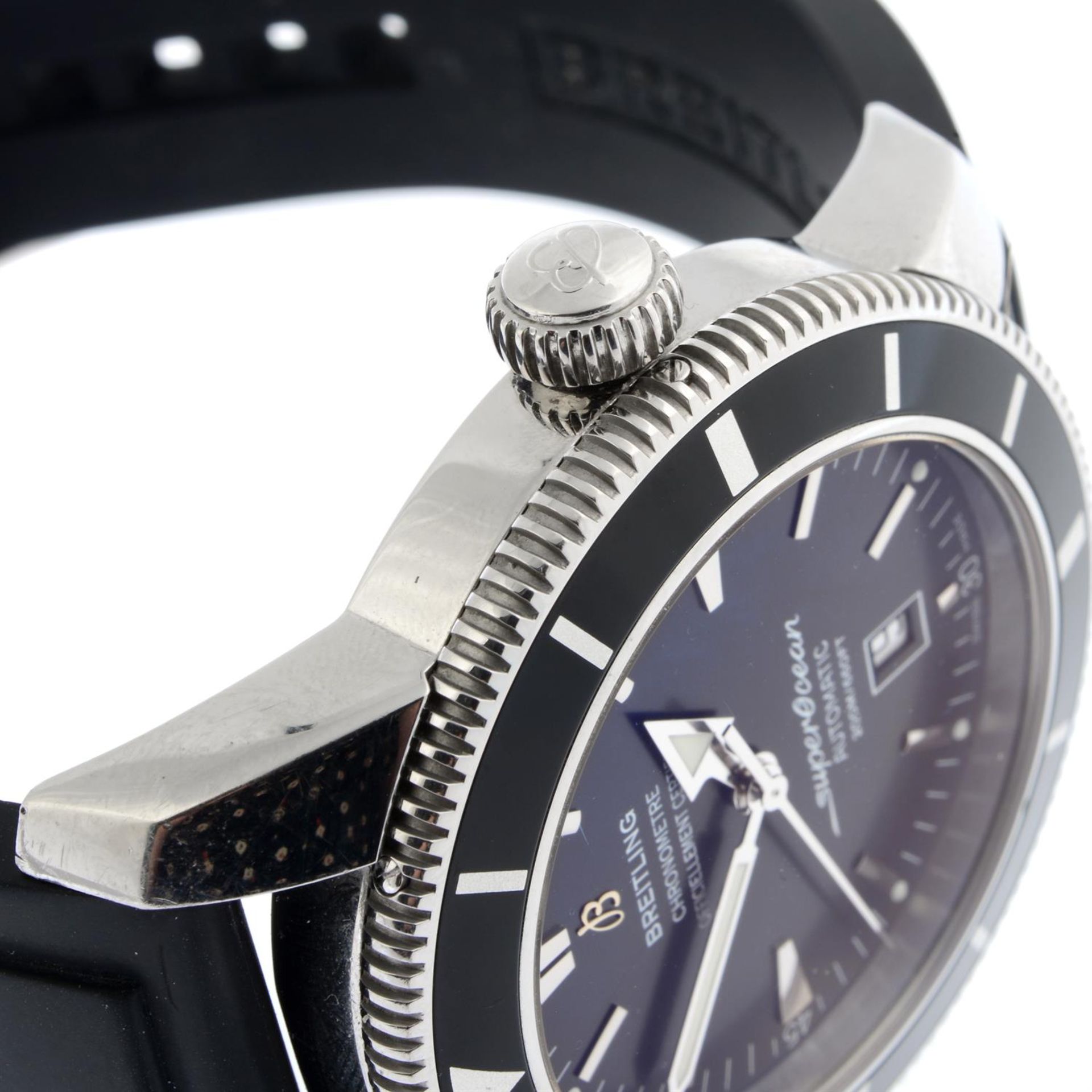 BREITLING - a limited edition stainless steel SuperOcean Heritage "Humint Unit" wrist watch, 46mm. - Image 4 of 6