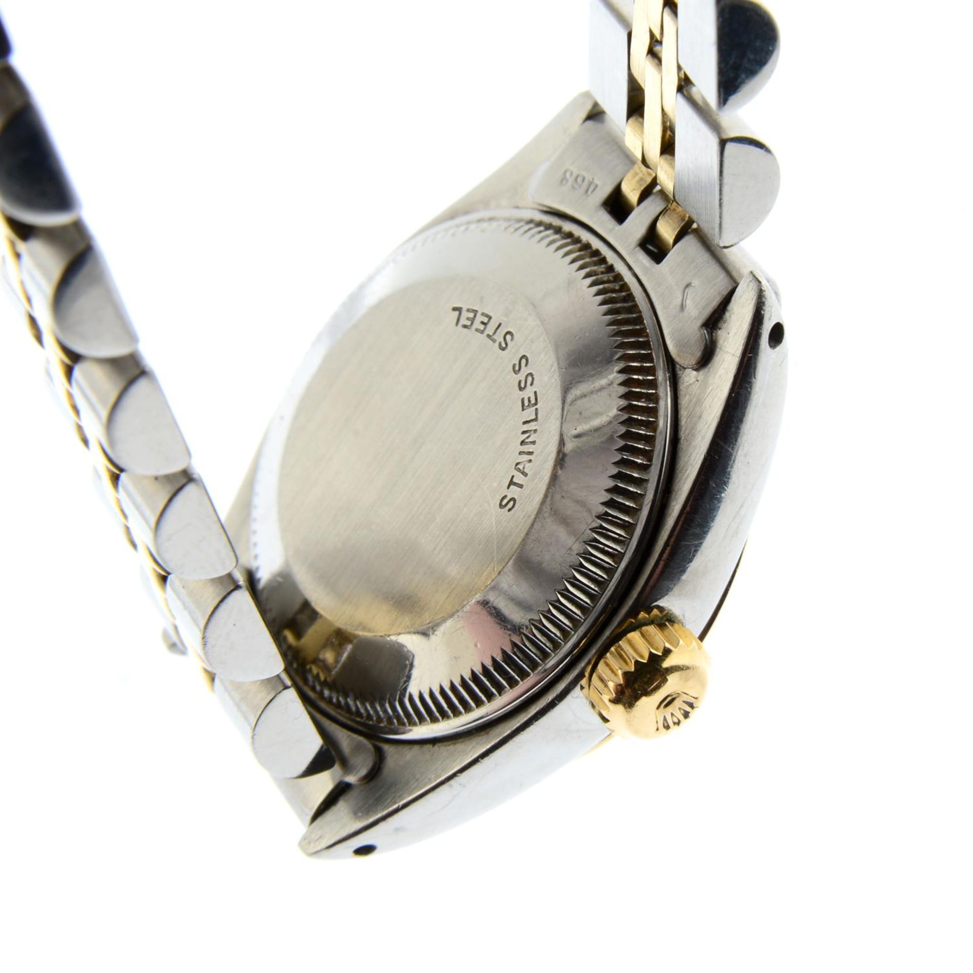 ROLEX - a bi-metal Oyster Perpetual Date bracelet watch, 26mm. - Image 2 of 5