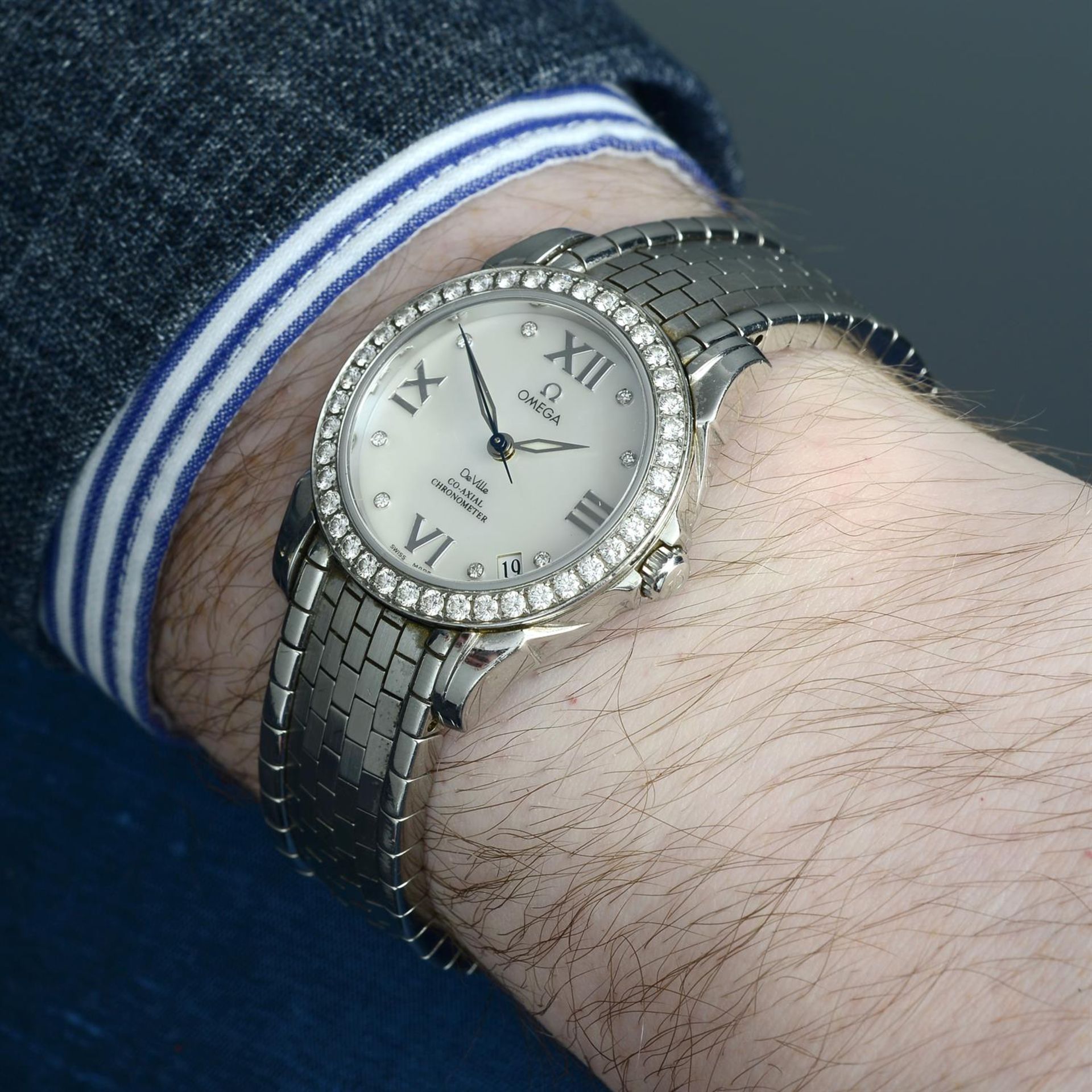 OMEGA - a stainless steel De Ville Co-Axial chronometer bracelet watch, 31mm. - Image 5 of 5