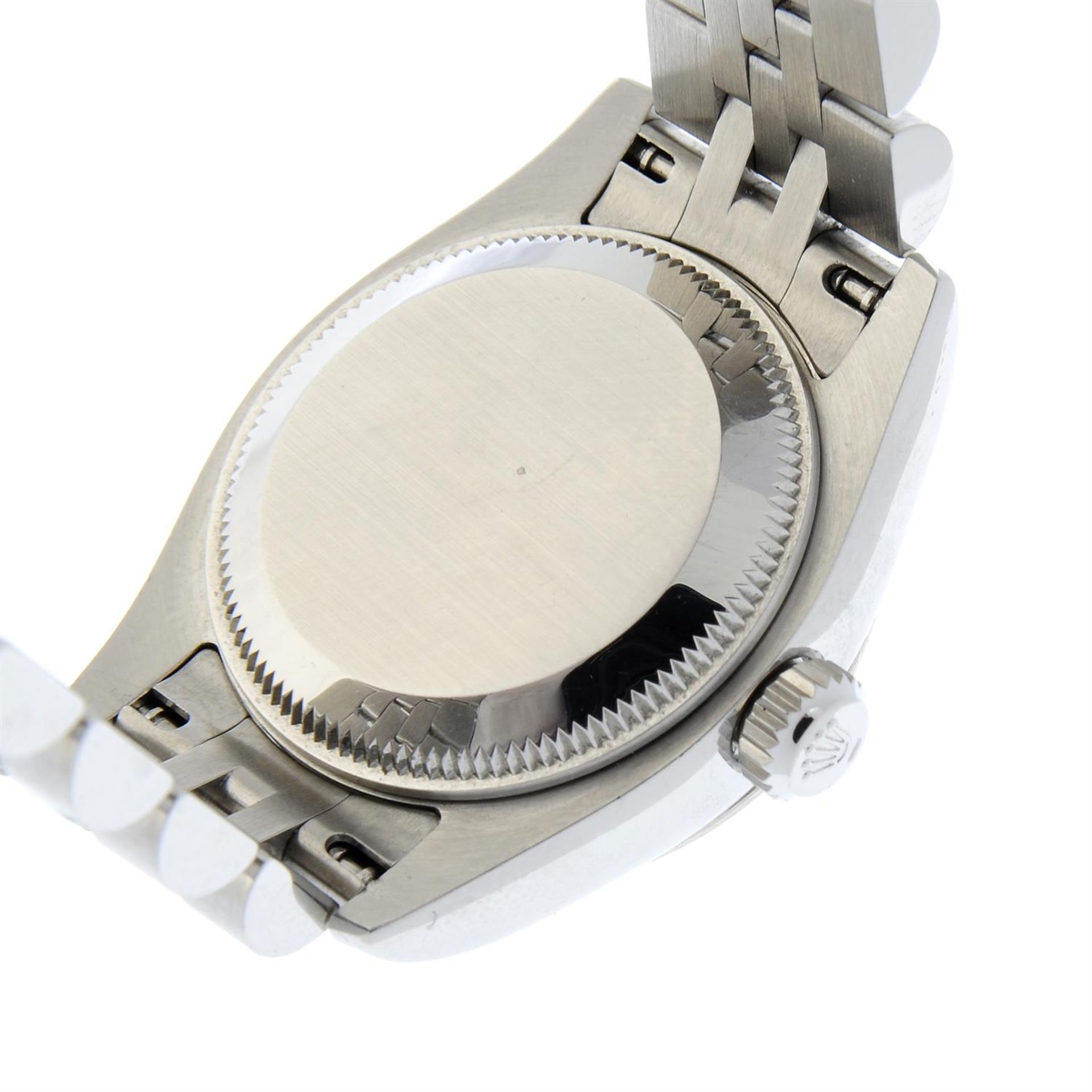 ROLEX - a bi-metal Oyster Perpetual Datejust bracelet watch, 26mm. - Image 4 of 5