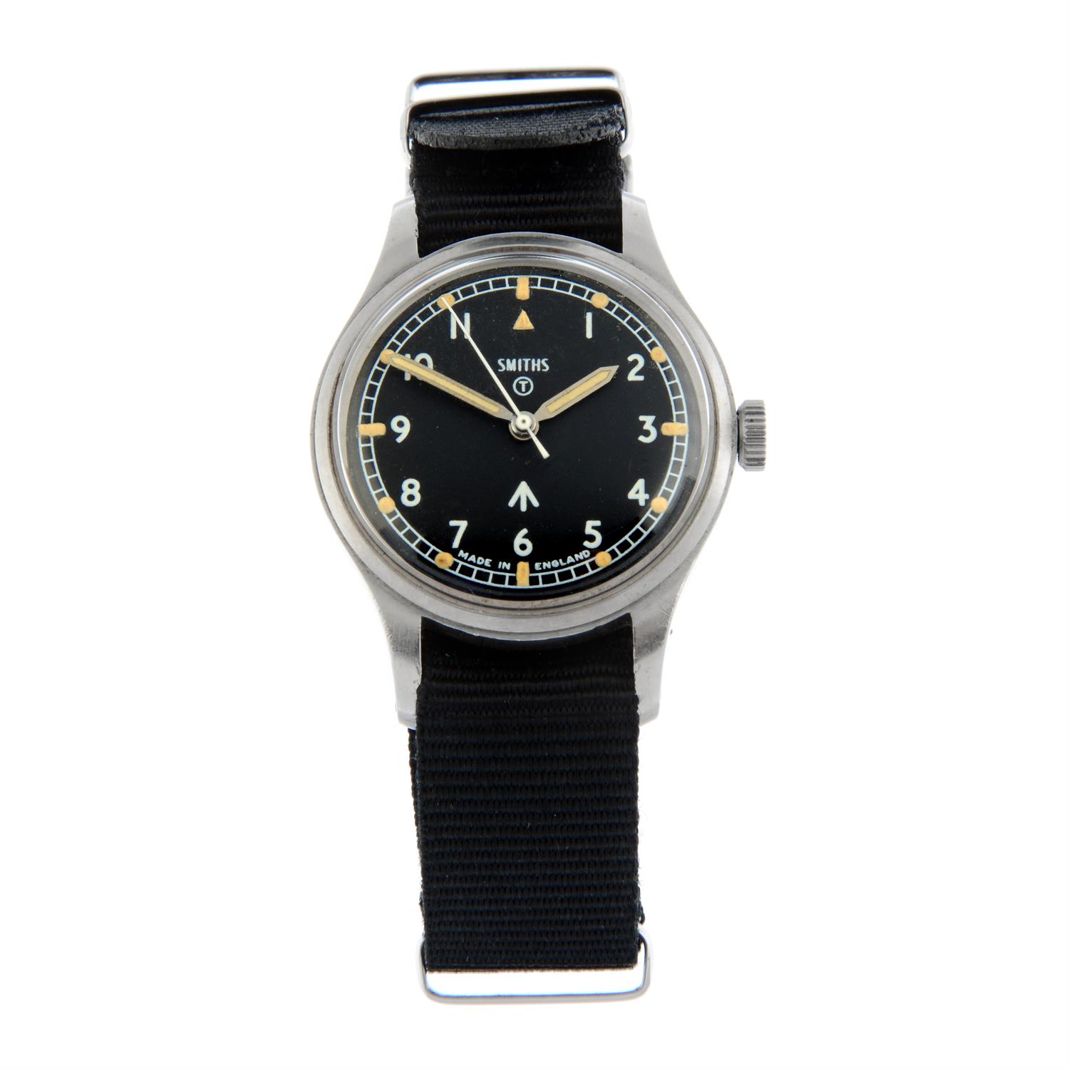 SMITHS - a stainless steel military issue wrist watch, 35mm.