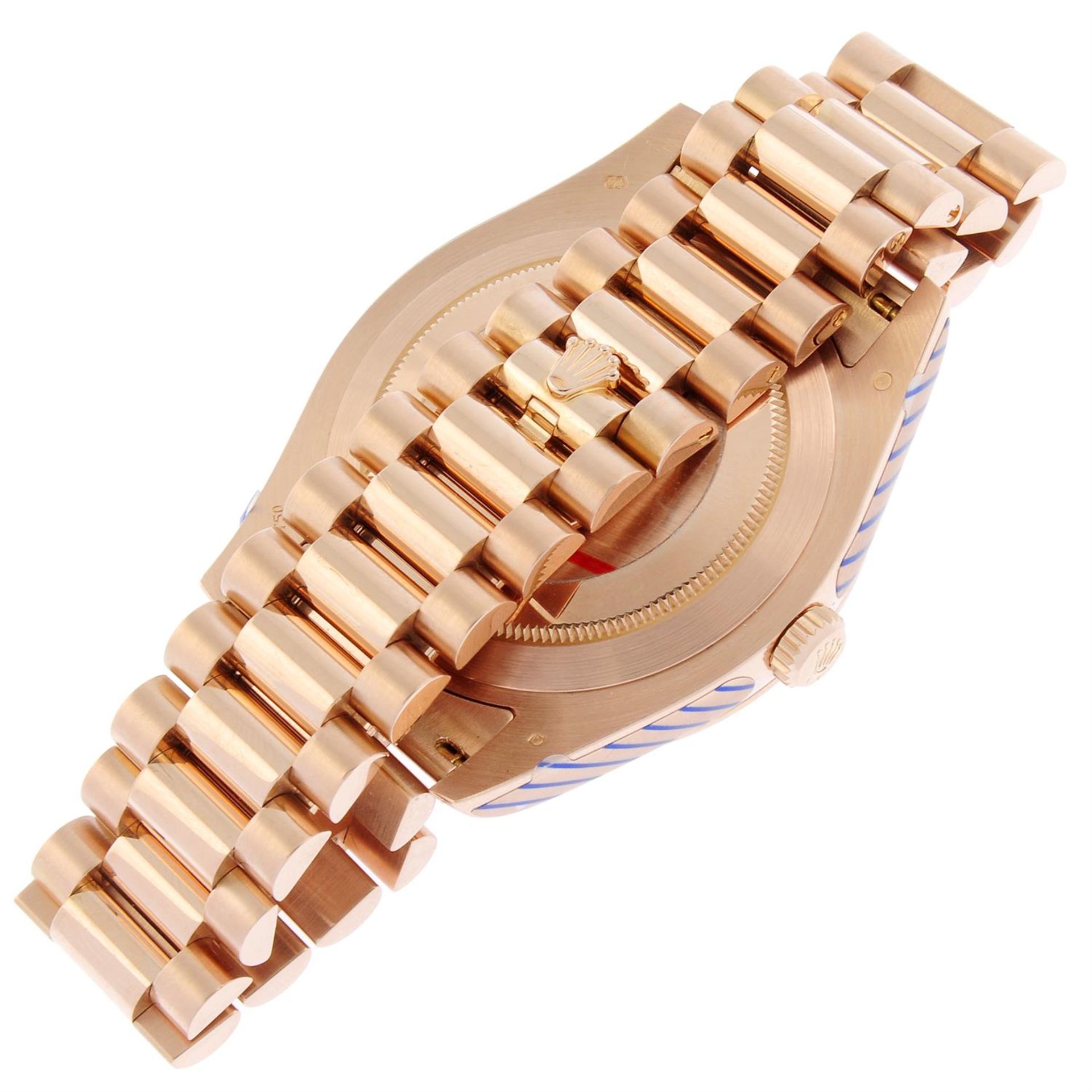 ROLEX - an 18ct rose gold Oyster Perpetual Day-Date II bracelet watch, 41mm. - Image 2 of 7