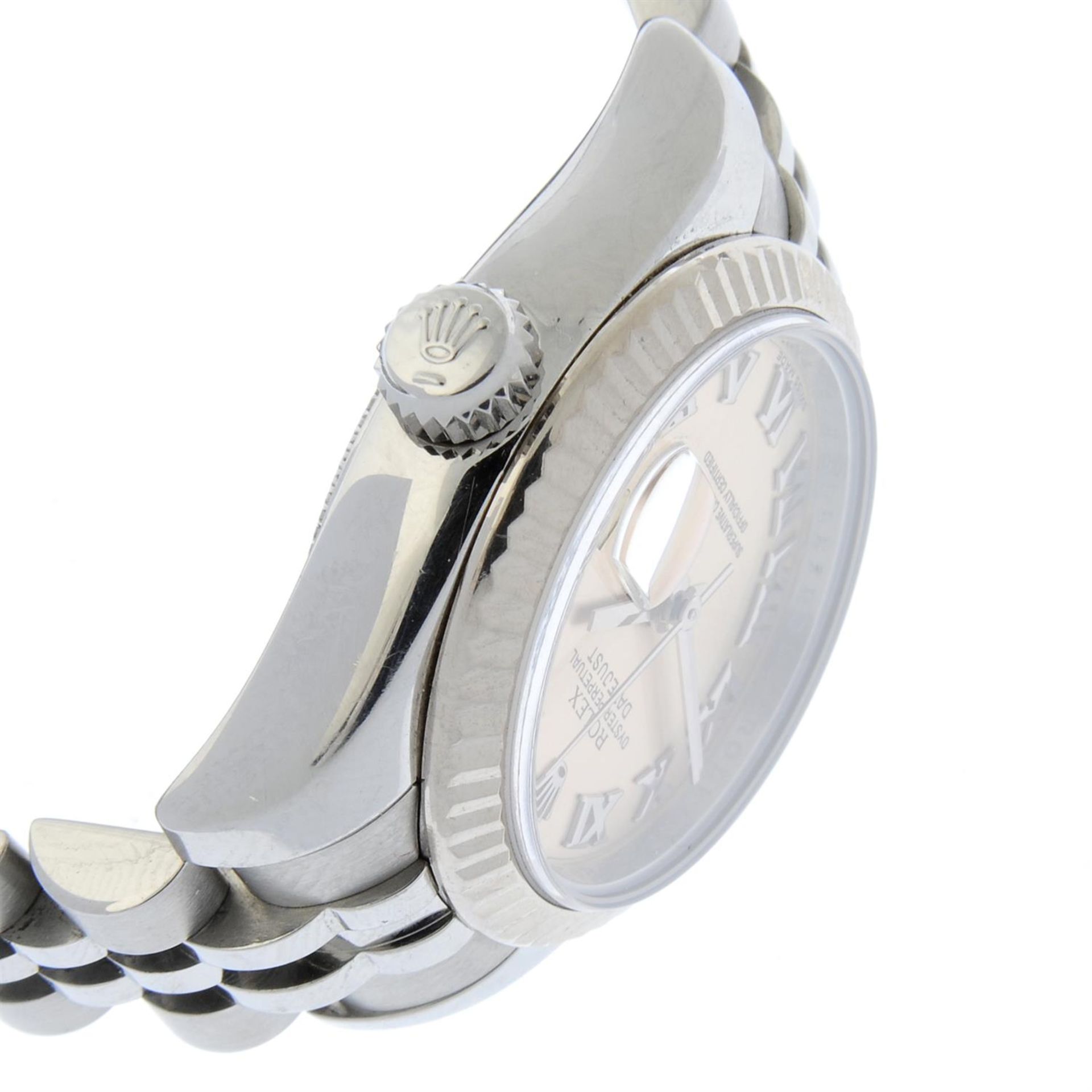 ROLEX - a bi-metal Oyster Perpetual Datejust bracelet watch, 26mm. - Image 3 of 4