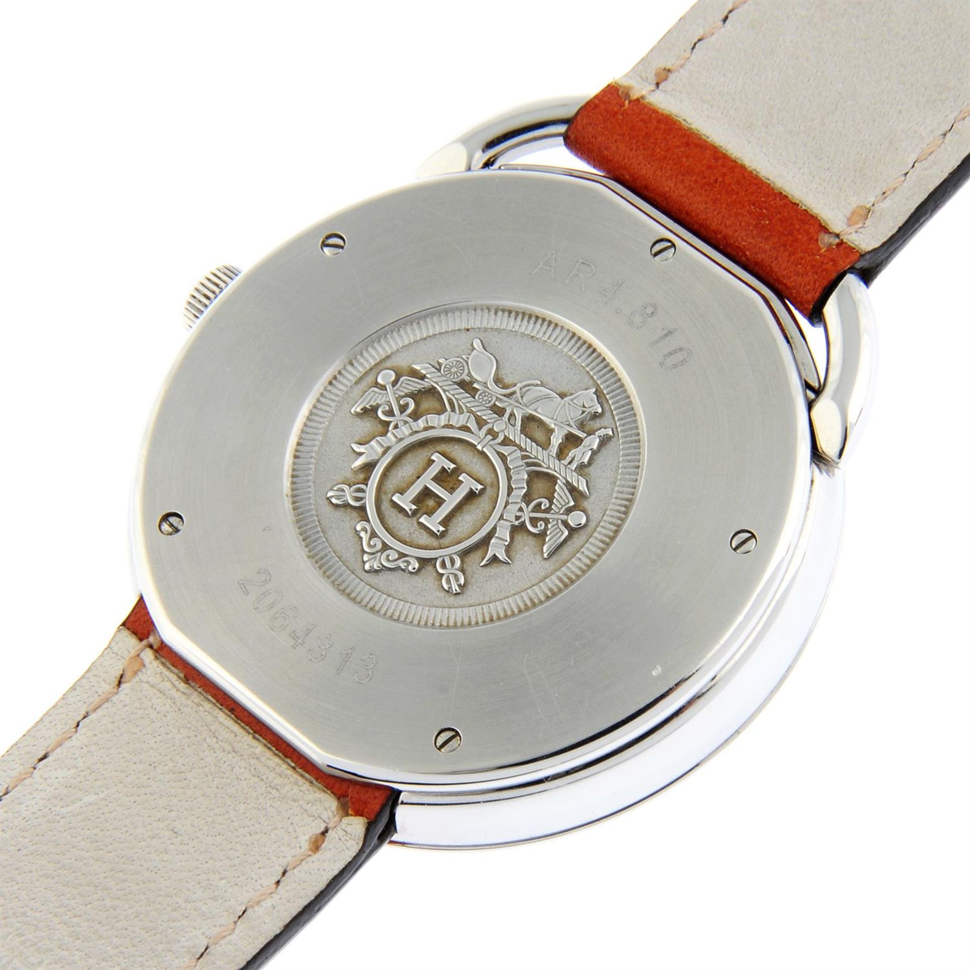 HERMÈS - a stainless steel Arceau wrist watch, 41mm. - Image 4 of 7