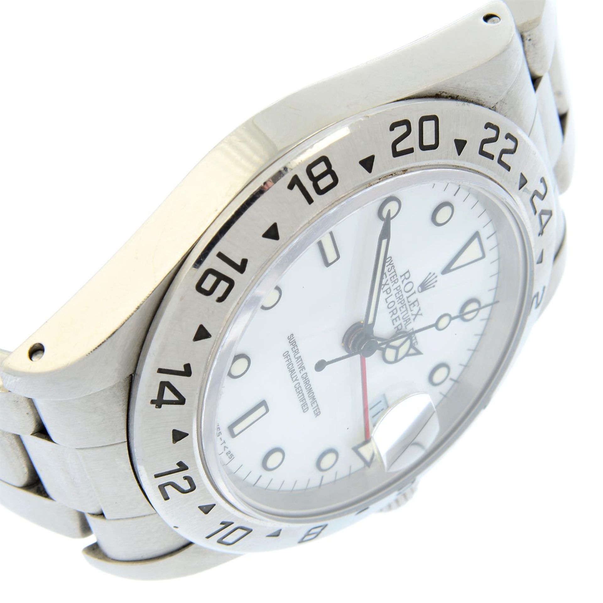 ROLEX - a stainless steel Oyster Perpetual Date Explorer II bracelet watch, 39mm. - Image 4 of 7