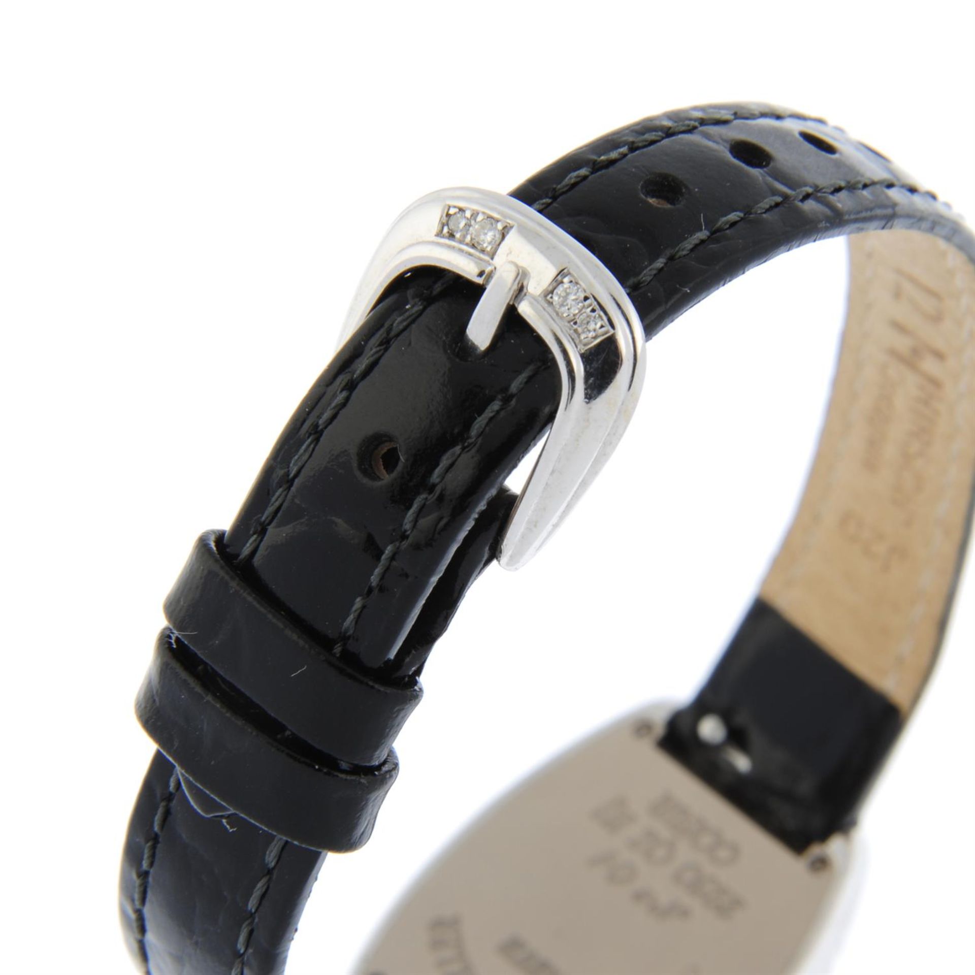FRANCK MULLER - a factory diamond set 18ct white gold Cintree Curvex wrist watch, 22x36mm. - Image 2 of 5