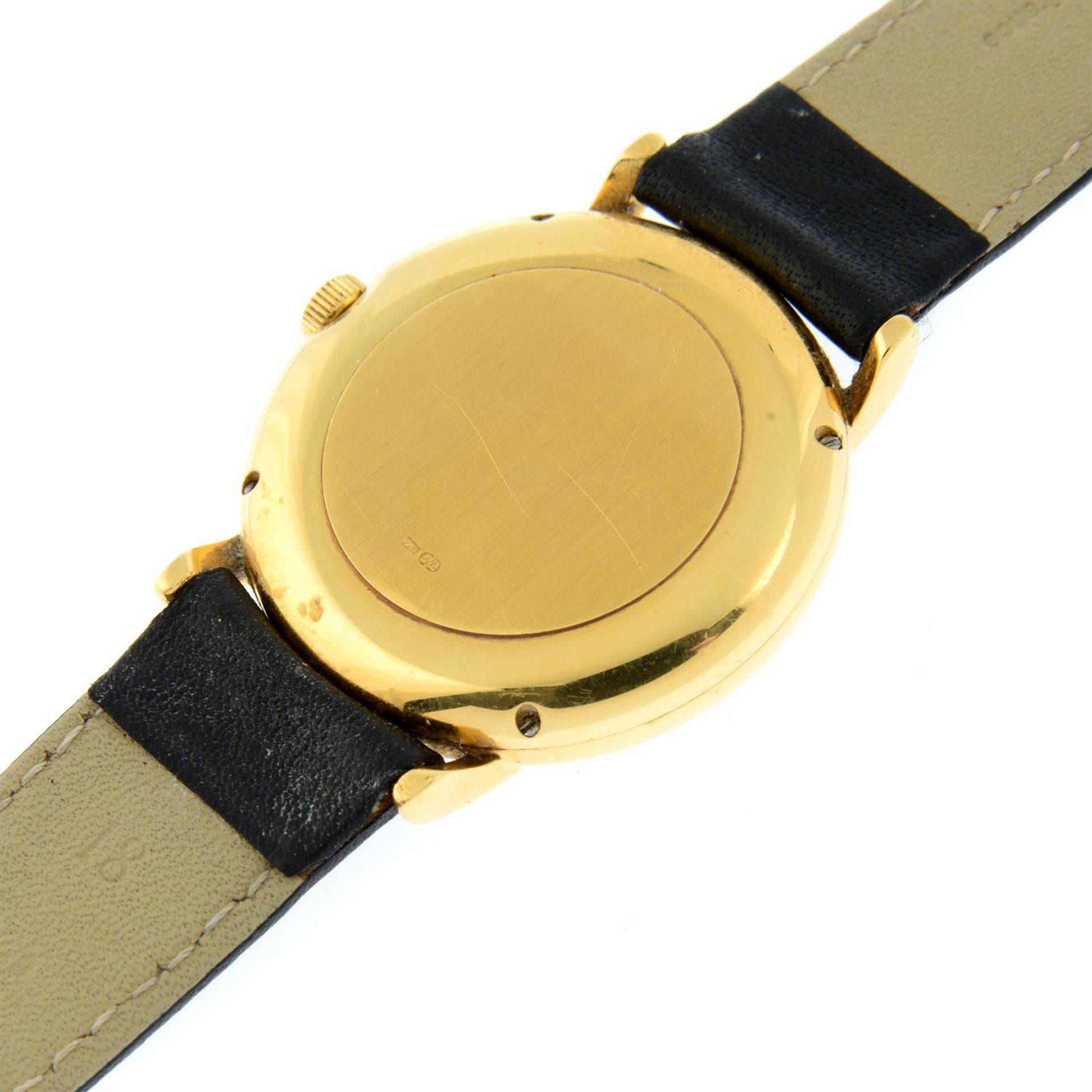 IWC - a yellow metal wrist watch, 34mm. - Image 4 of 5