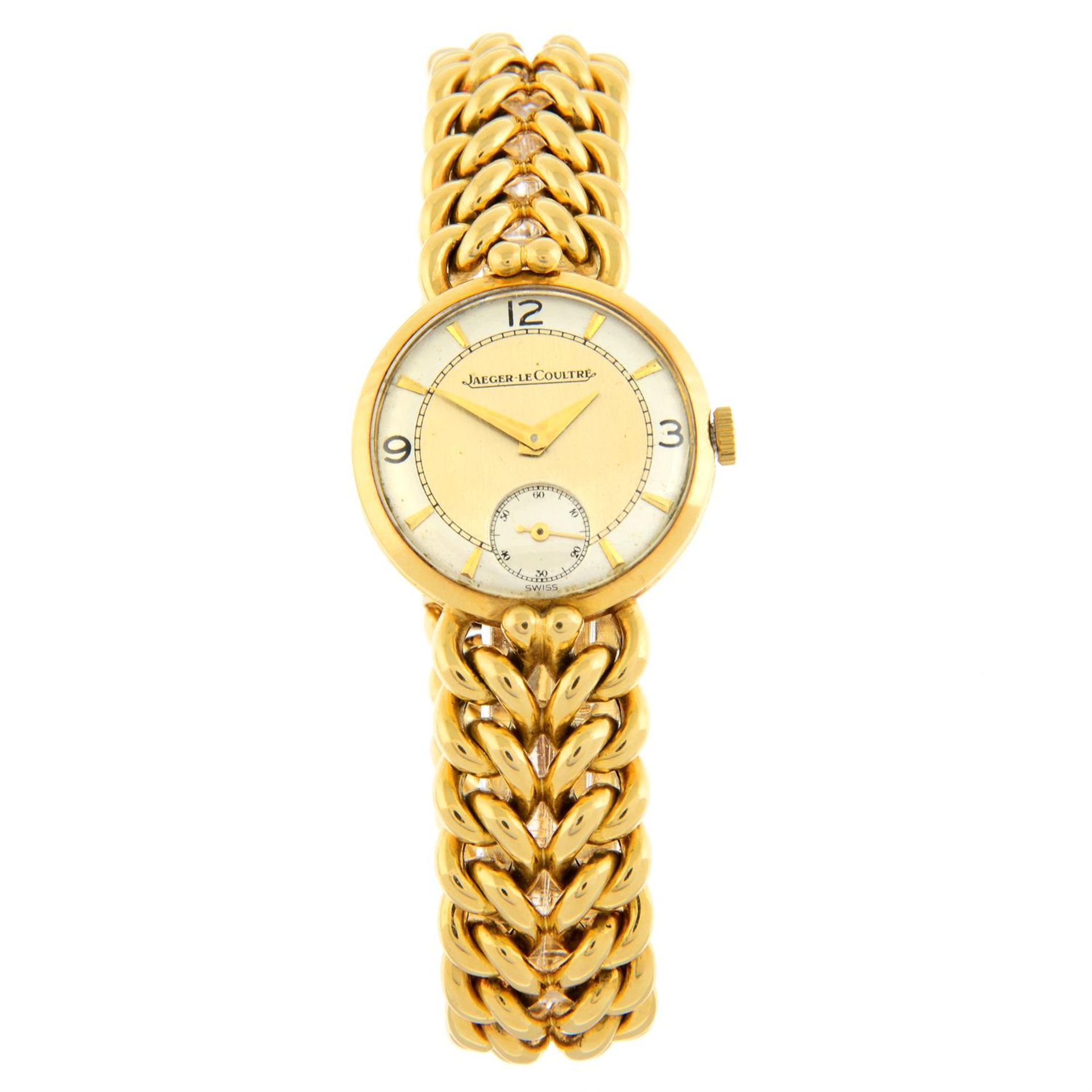 JAEGER-LECOULTRE - an 18ct yellow bracelet watch, 25mm.