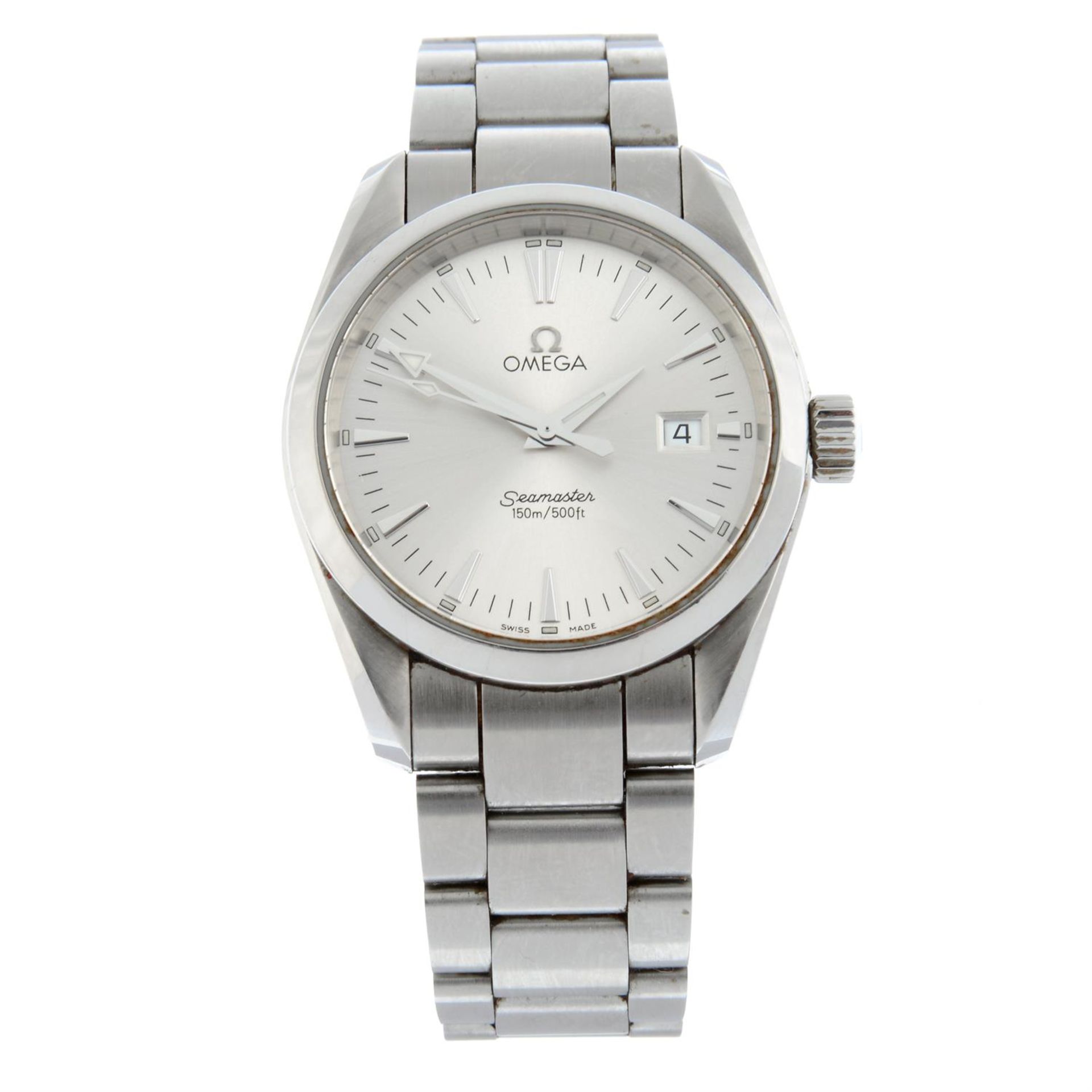 OMEGA - a stainless steel Seamaster Aqua Terra bracelet watch, 36mm.