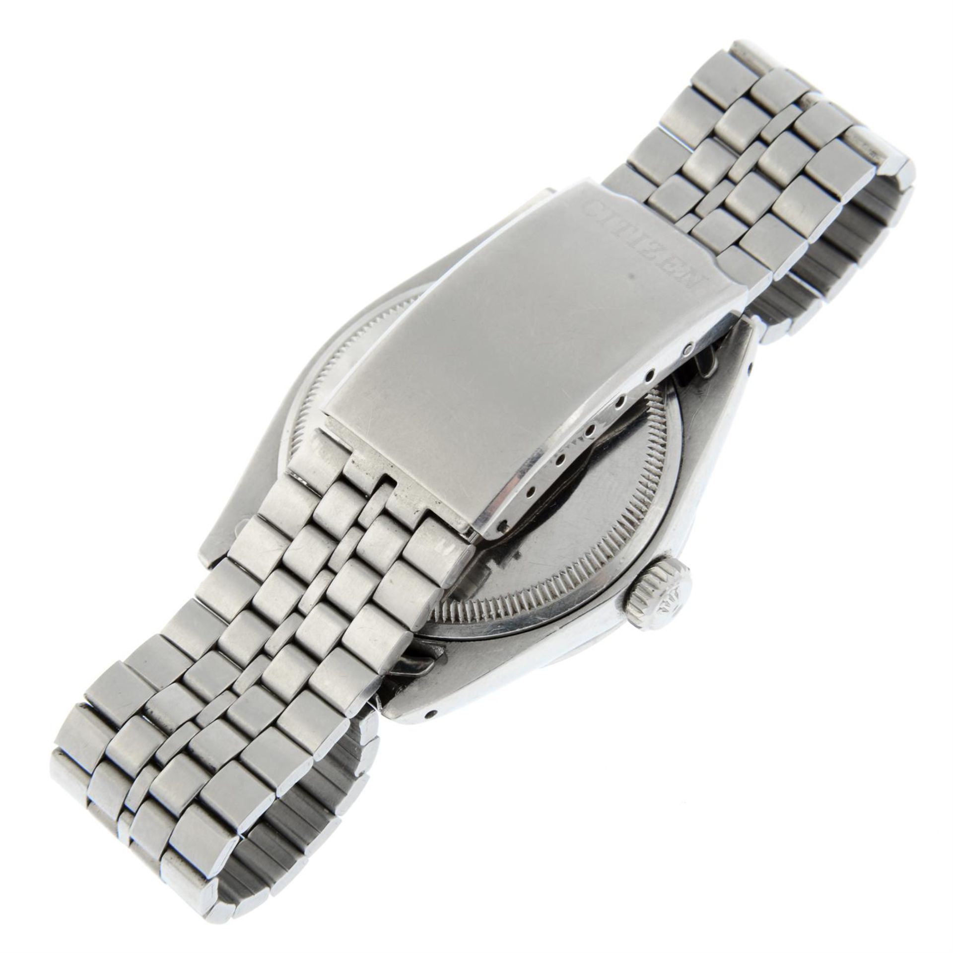 ROLEX - a stainless steel Oyster Perpetual Date bracelet watch, 34mm. - Image 2 of 4