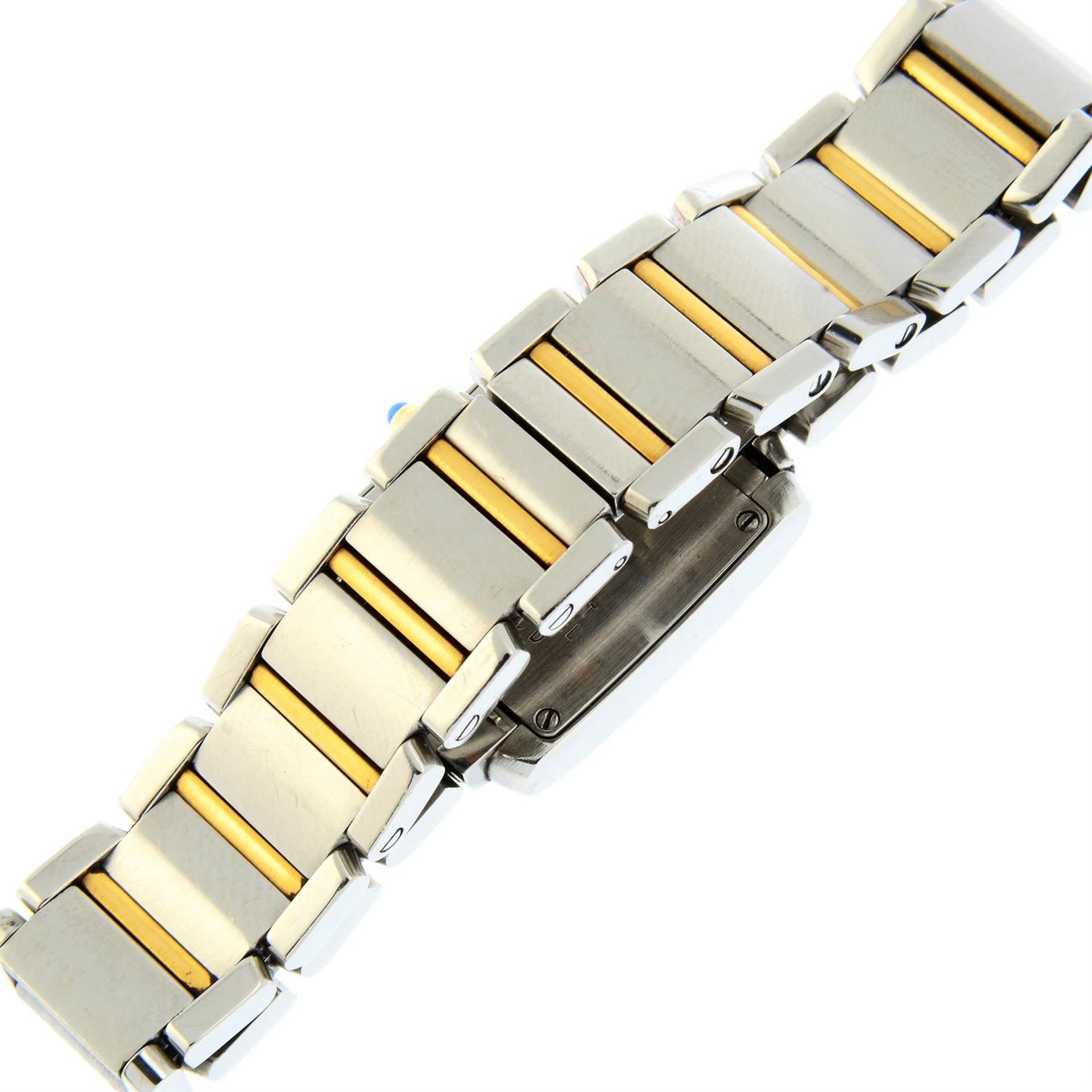 CARTIER - a bi-metal Tank Francaise bracelet watch, 20mm. - Image 2 of 5