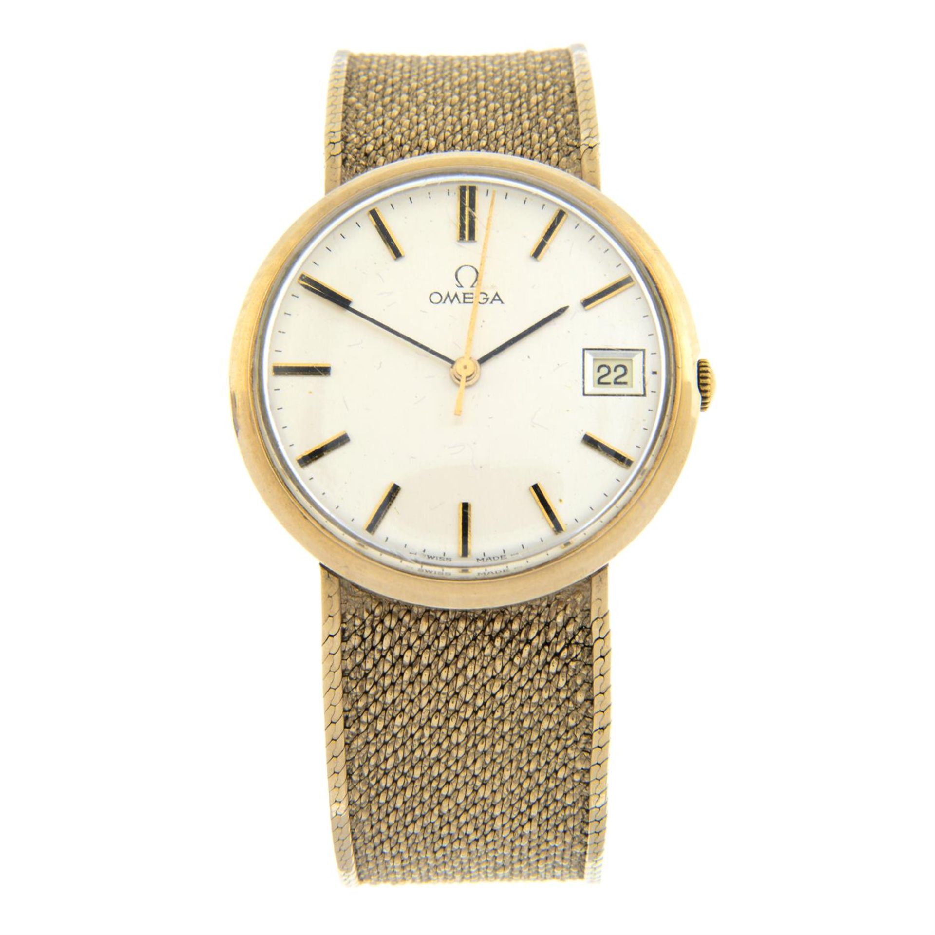 OMEGA - a 9ct yellow gold bracelet watch,