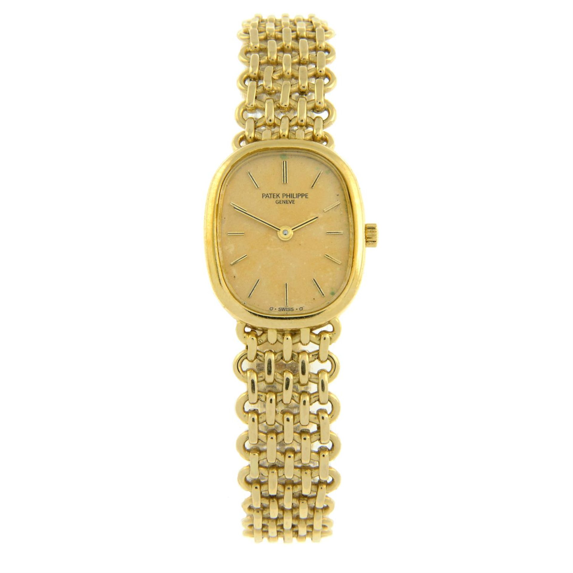 PATEK PHILIPPE - an 18ct yellow gold Ellipse bracelet watch, 20x24mm.