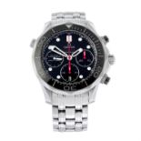 OMEGA - a stainless steel Seamaster Professional Diver 300M Co-Axial chronograph bracelet watch,