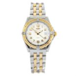 BREITLING - a bi-metal Wings Lady bracelet watch, 30mm.