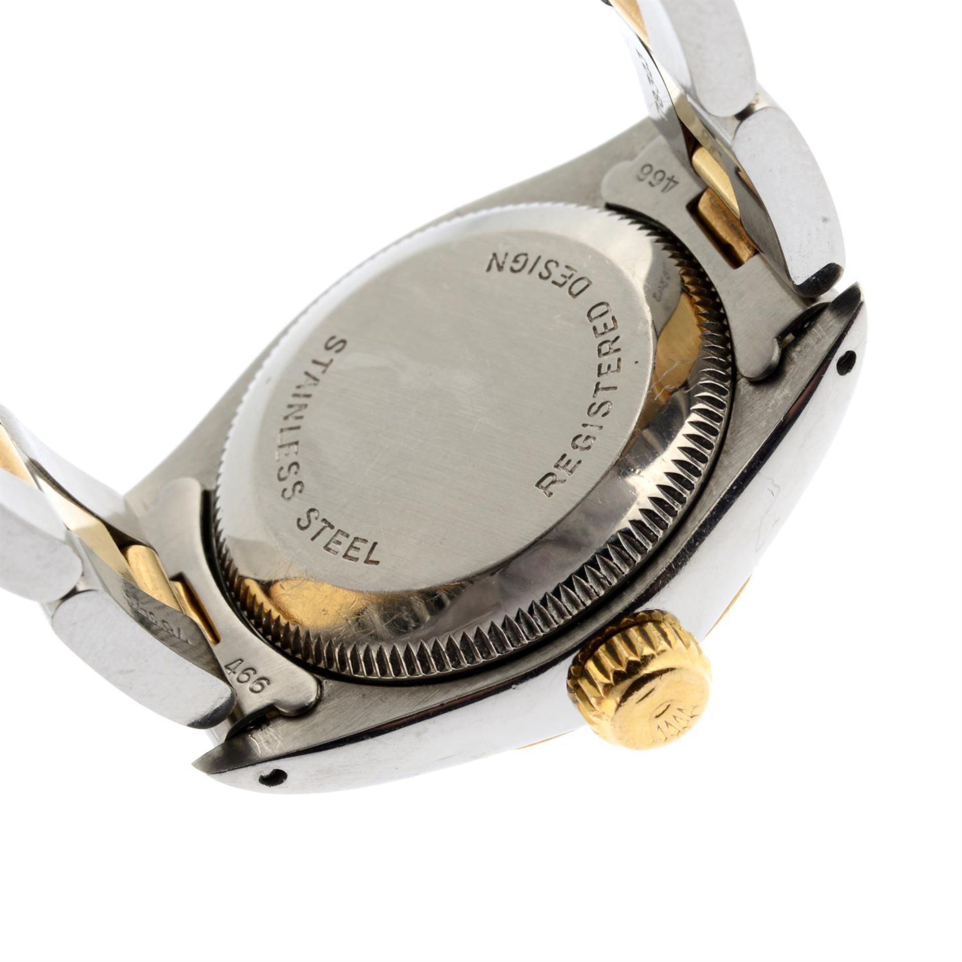 ROLEX - a bi-metal Oyster Perpetual 'Zephyr' bracelet watch, 25mm. - Image 2 of 5