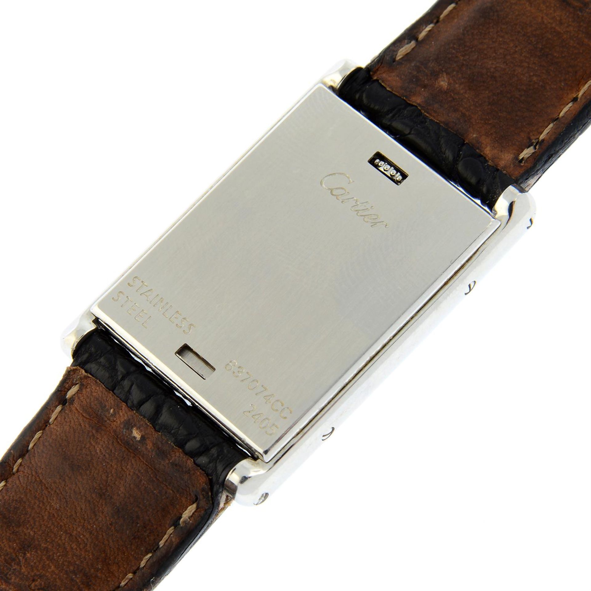 CARTIER - a stainless steel Basculante wrist watch, 23x28mm. - Image 5 of 7