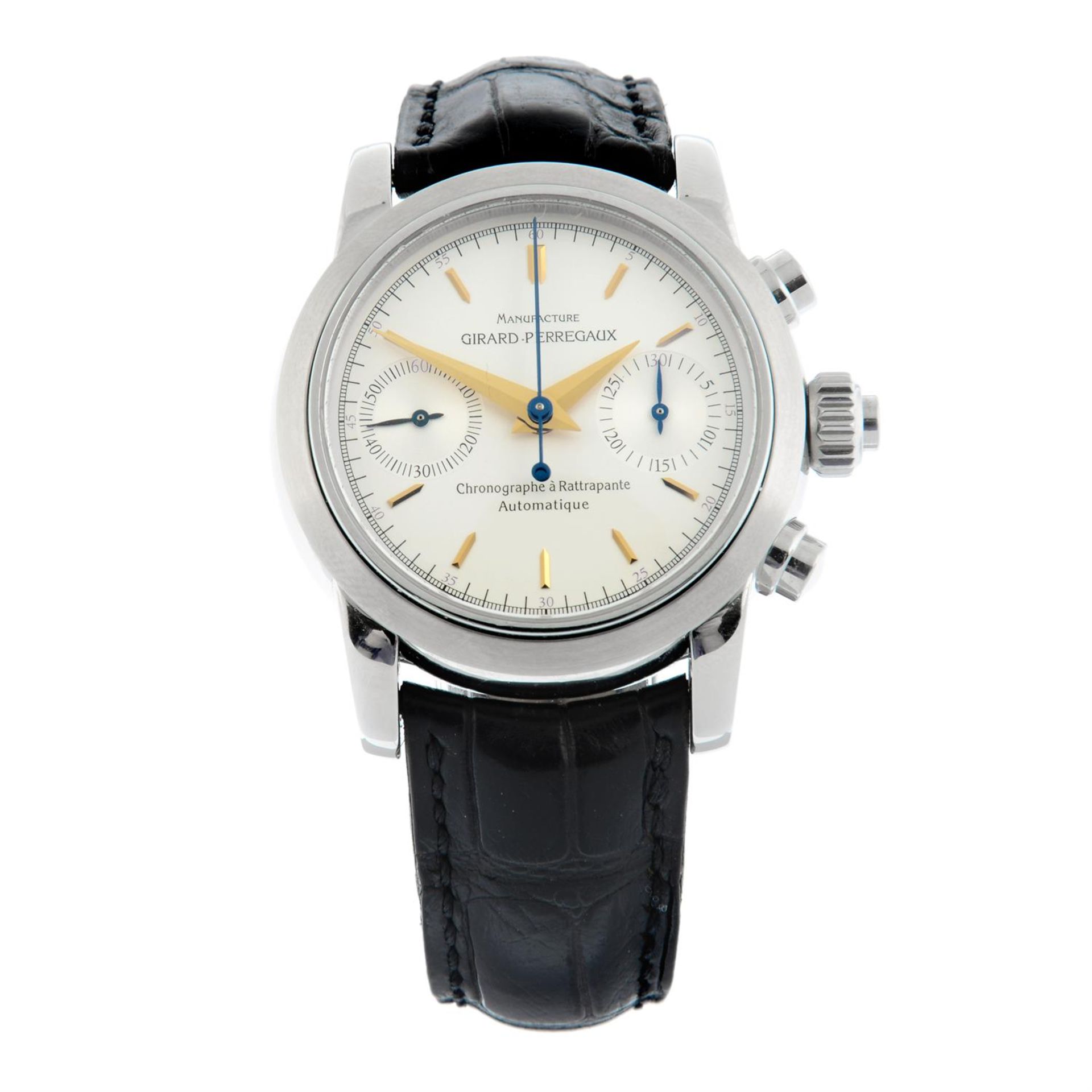 GIRARD-PERREGAUX - a stainless steel Chronographe à Rattrapante wrist watch, 38mm.