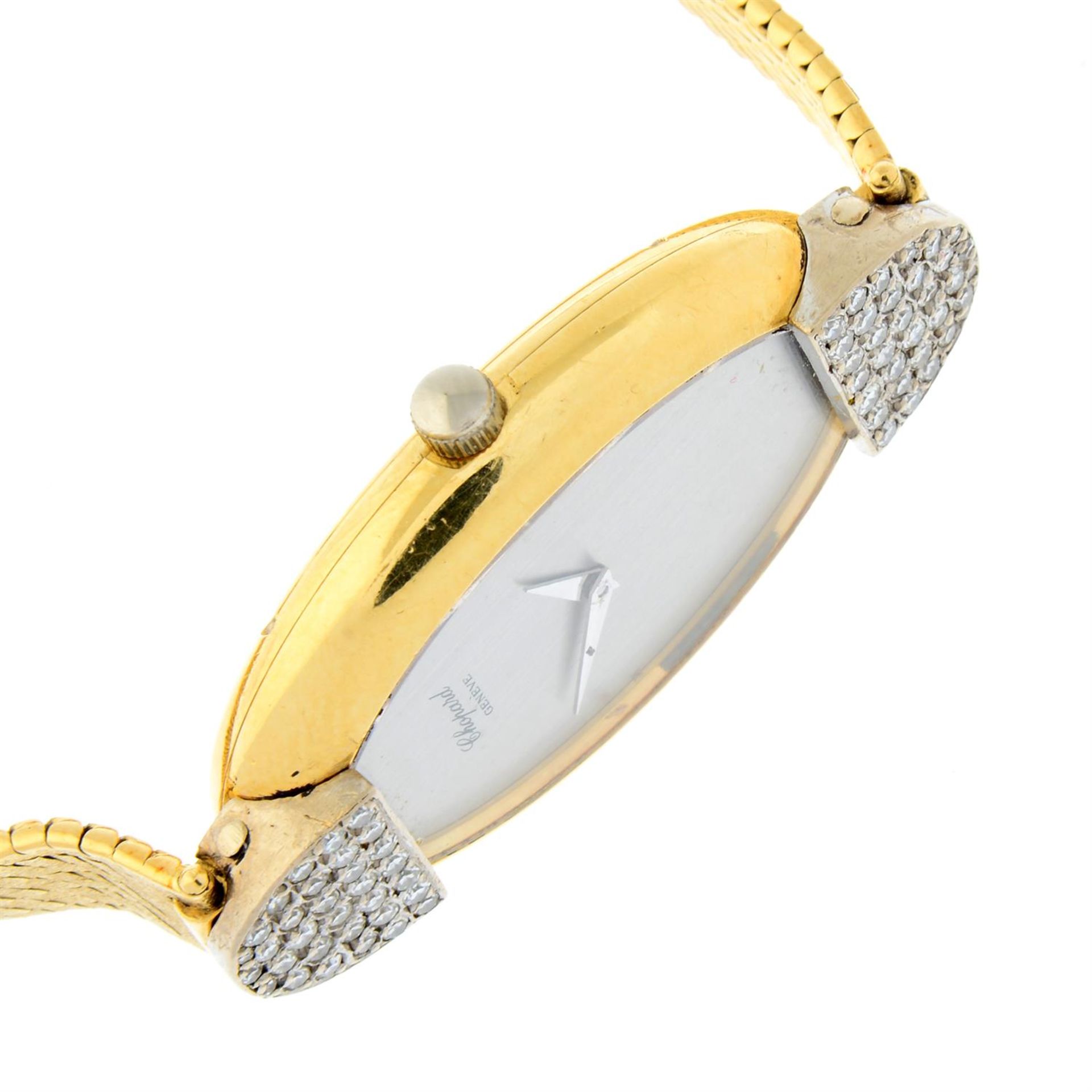 CHOPARD - a diamond set yellow metal bracelet watch, 22mm. - Image 3 of 5