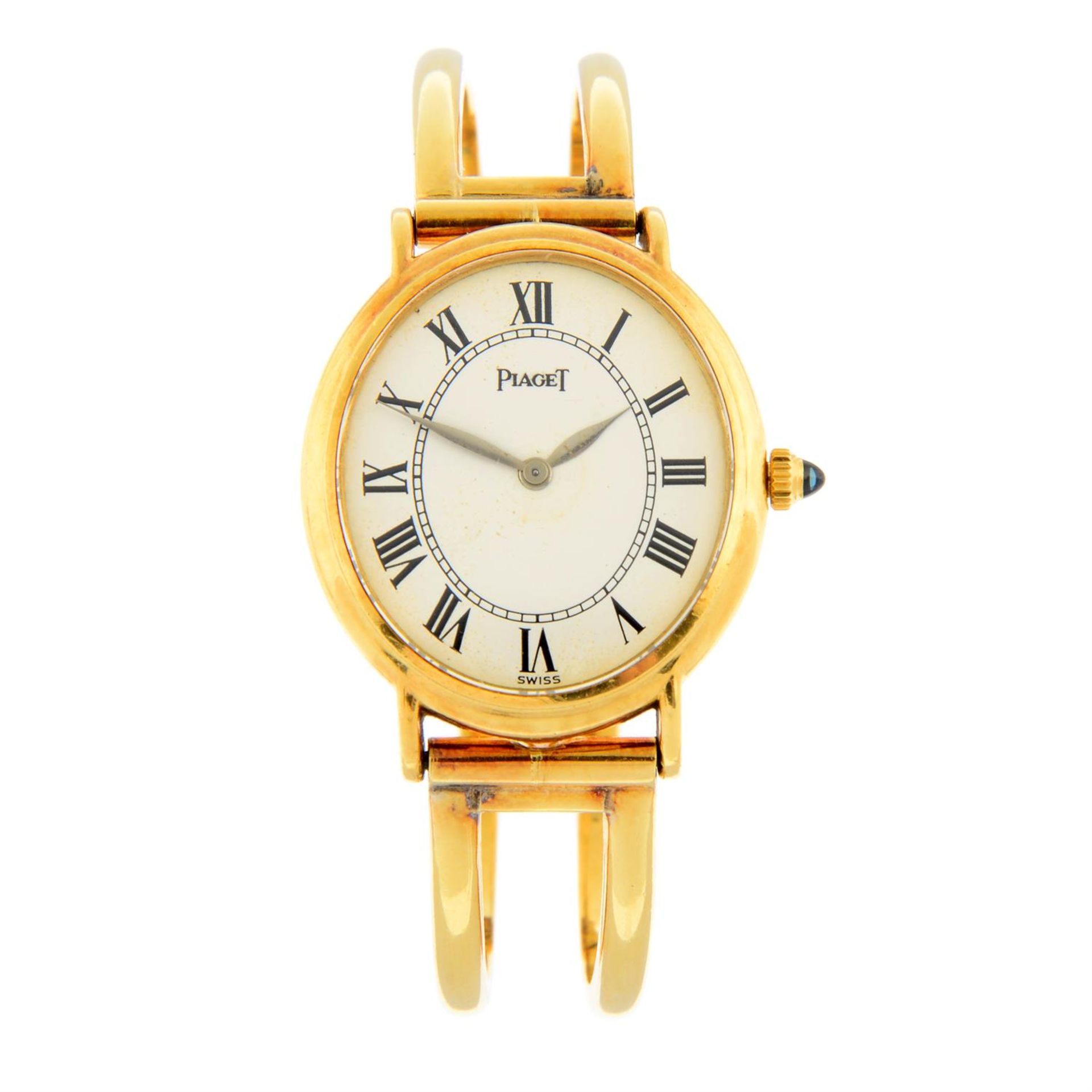 PIAGET - a yellow metal Classic Lady bangle watch, 24mm.