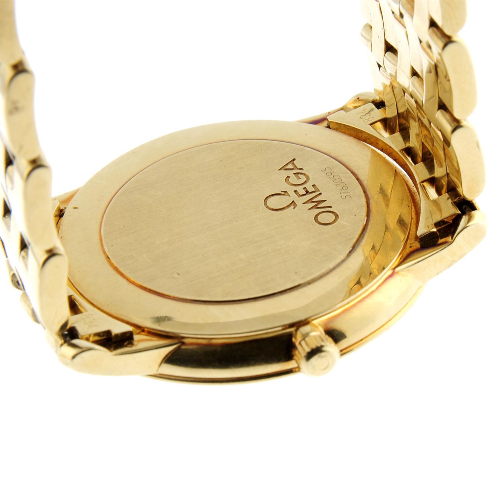 OMEGA - an 18ct yellow gold bracelet watch, 34mm. - Image 3 of 7