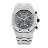 AUDEMARS PIGUET - a stainless steel Royal Oak Offshore chronograph bracelet watch, 42mm.