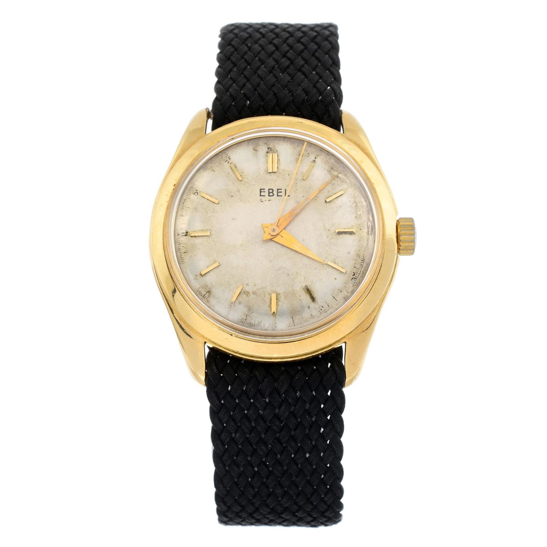 EBEL - a yellow metal wrist watch, 33mm.