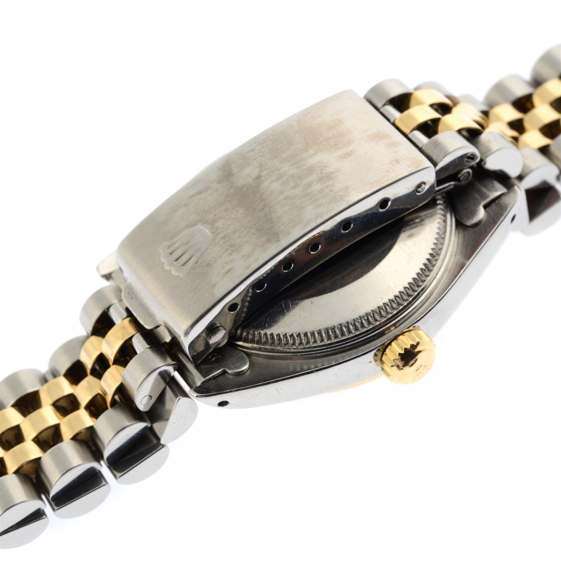 ROLEX - a bi-metal Oyster Perpetual Datejust bracelet watch, 30mm. - Image 3 of 4