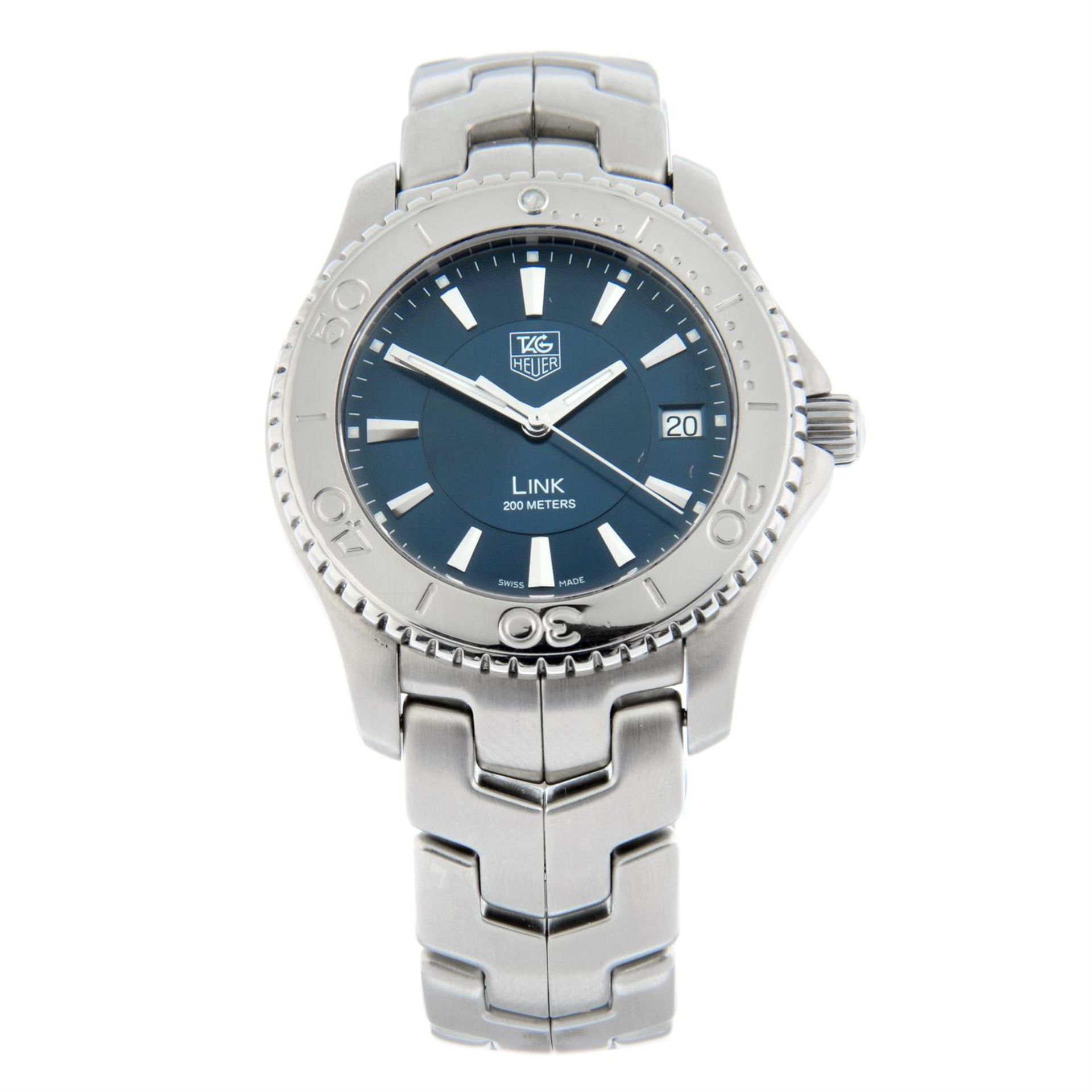 TAG HEUER - a stainless steel Link bracelet watch, 38mm.