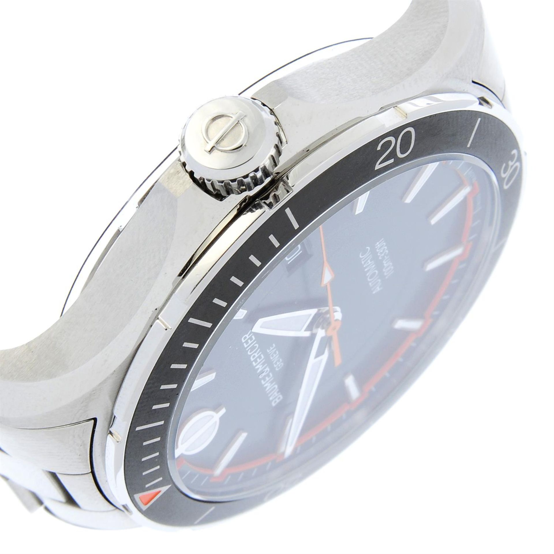 BAUME & MERCIER - a stainless steel Clifton bracelet watch, 41mm. - Image 3 of 6