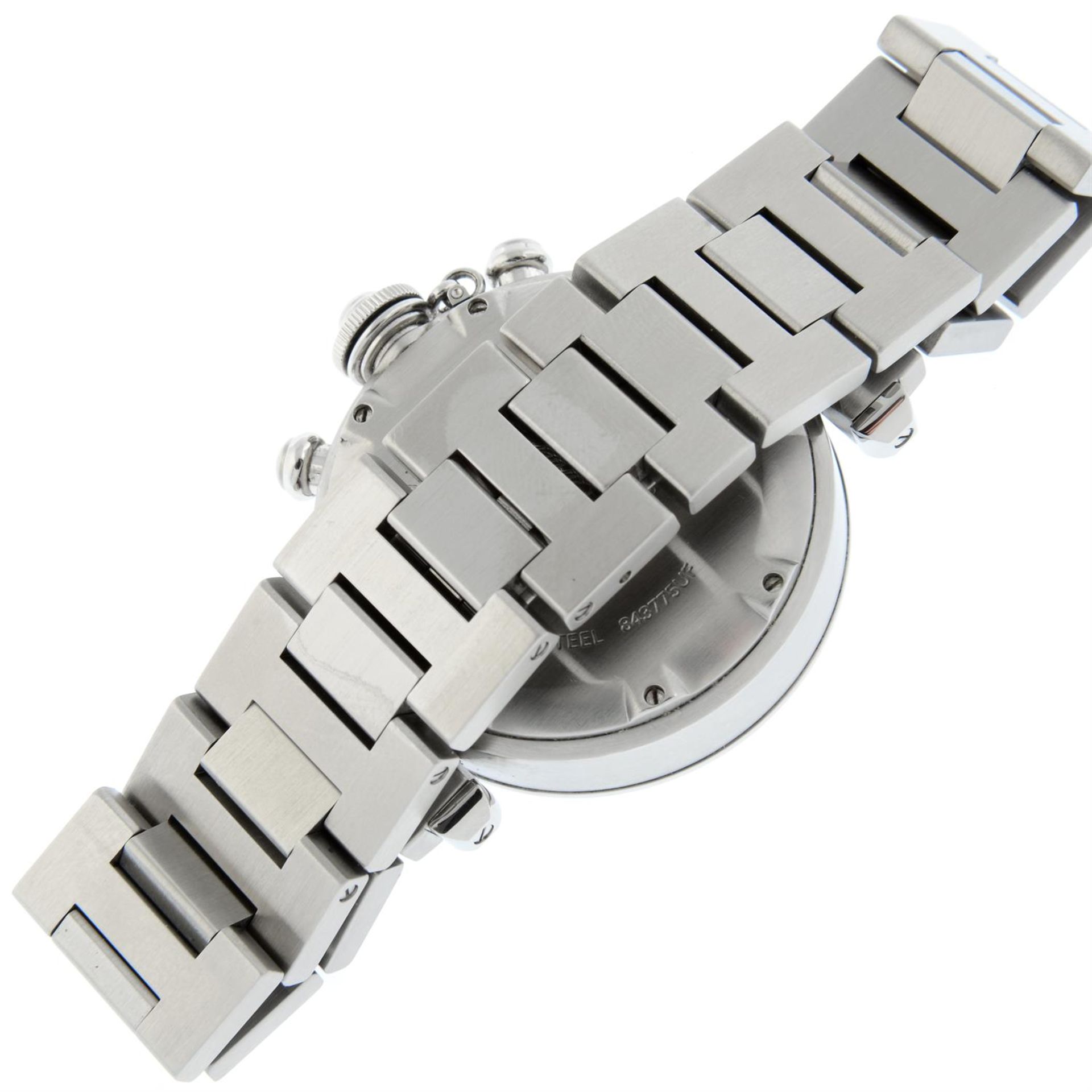 CARTIER - a stainless steel Pasha chronograph bracelet watch, 41mm. - Image 2 of 5