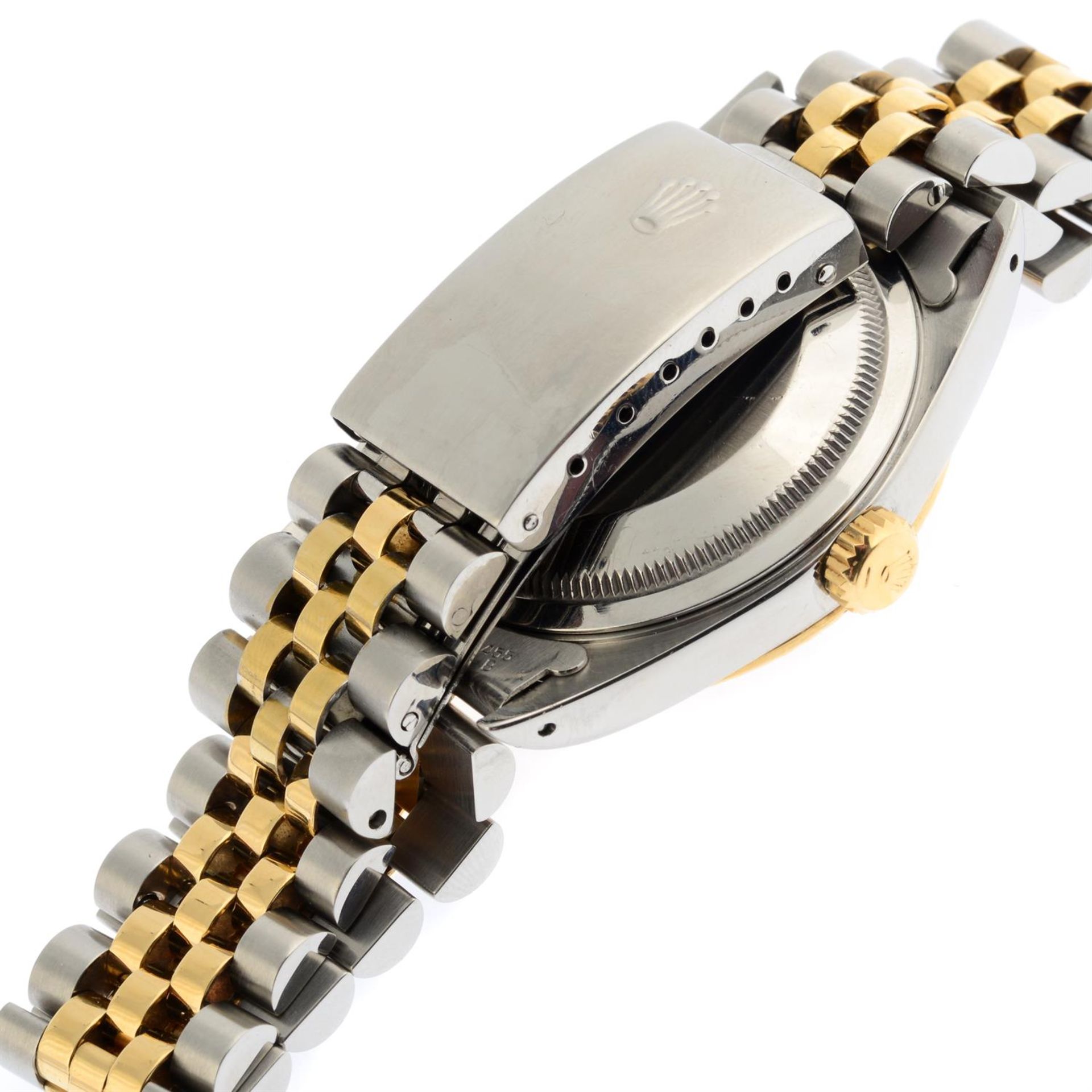 ROLEX - a bi-metal Oyster Perpetual Datejust bracelet watch, 35mm. - Image 3 of 5