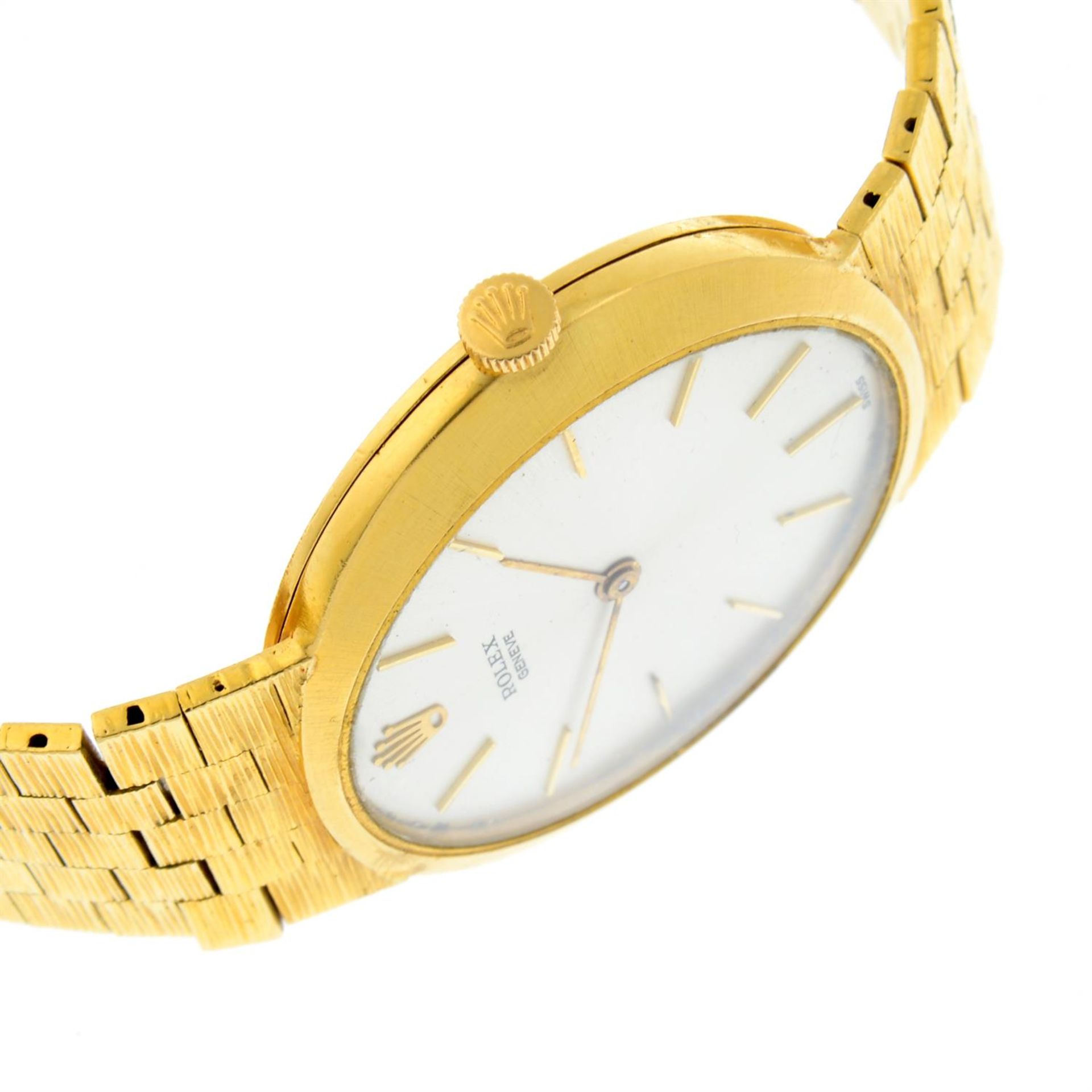 ROLEX - an 18ct yellow gold bracelet watch, 32mm. - Image 3 of 5