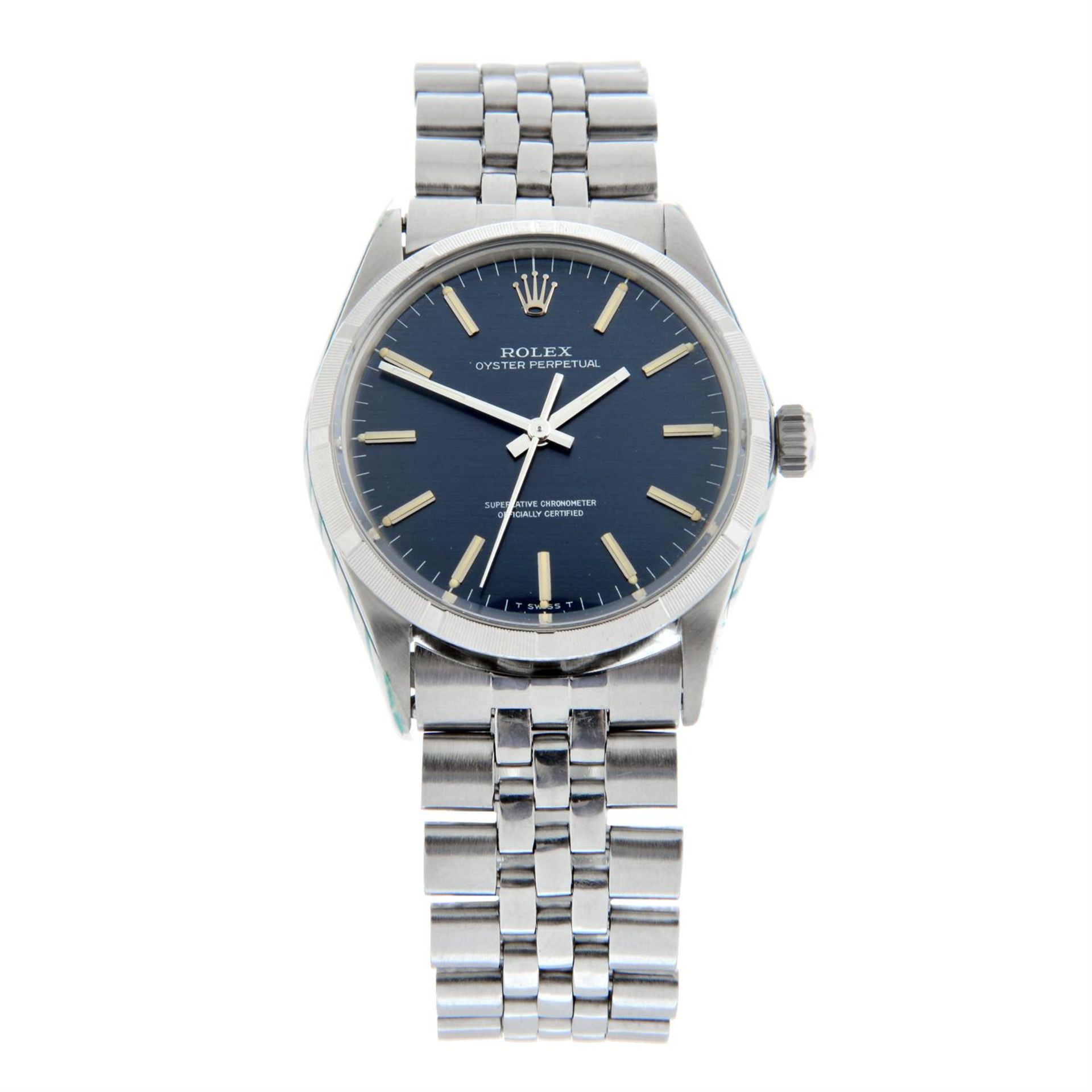 ROLEX - a stainless steel Oyster Perpetual bracelet watch, 34mm.