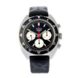 HEUER - a stainless steel Autavia chronograph wrist watch, 42mm.