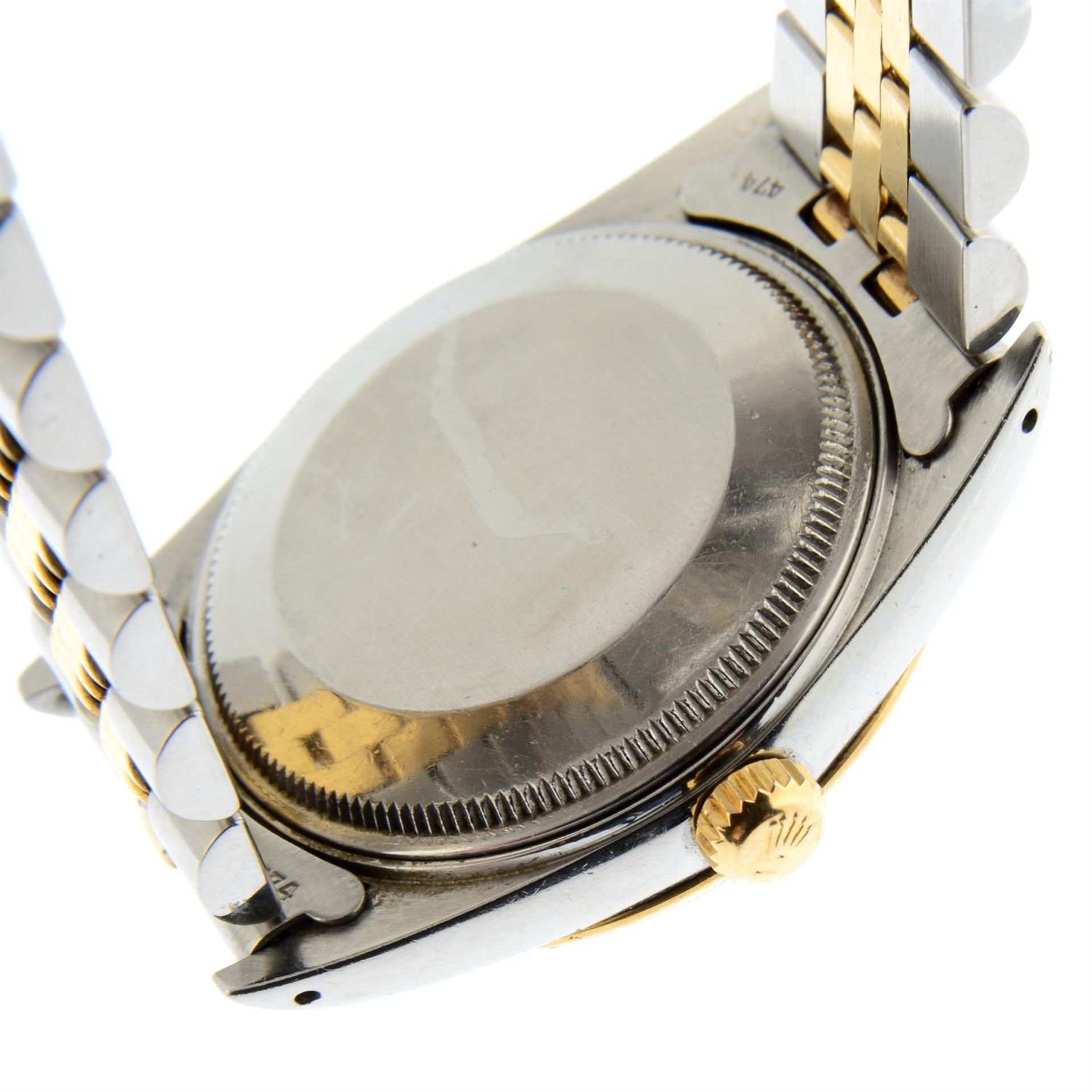 ROLEX - a bi-metal Oyster Perpetual Date bracelet watch, 34mm. - Image 2 of 5