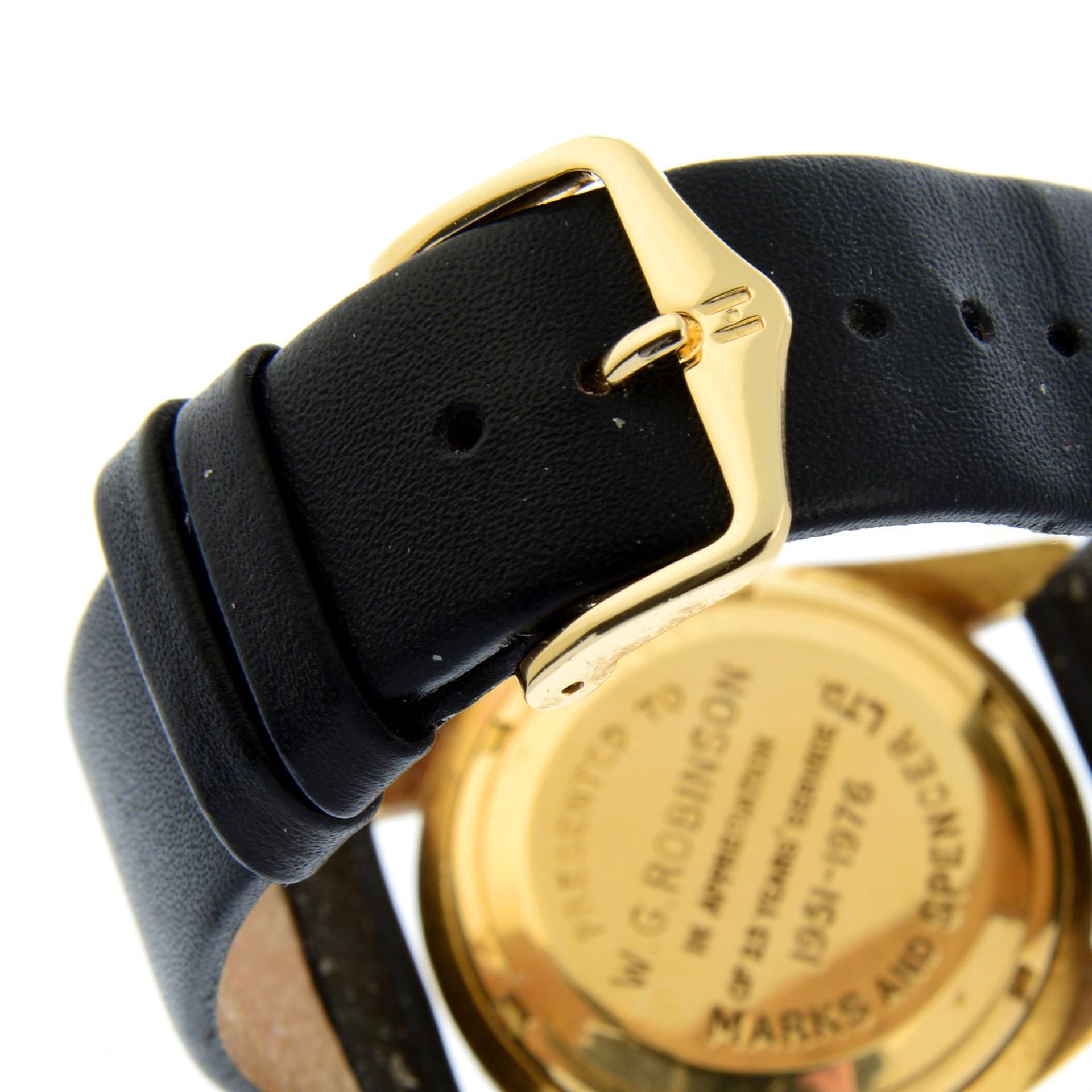 IWC - a yellow metal wrist watch, 36mm. - Image 2 of 5