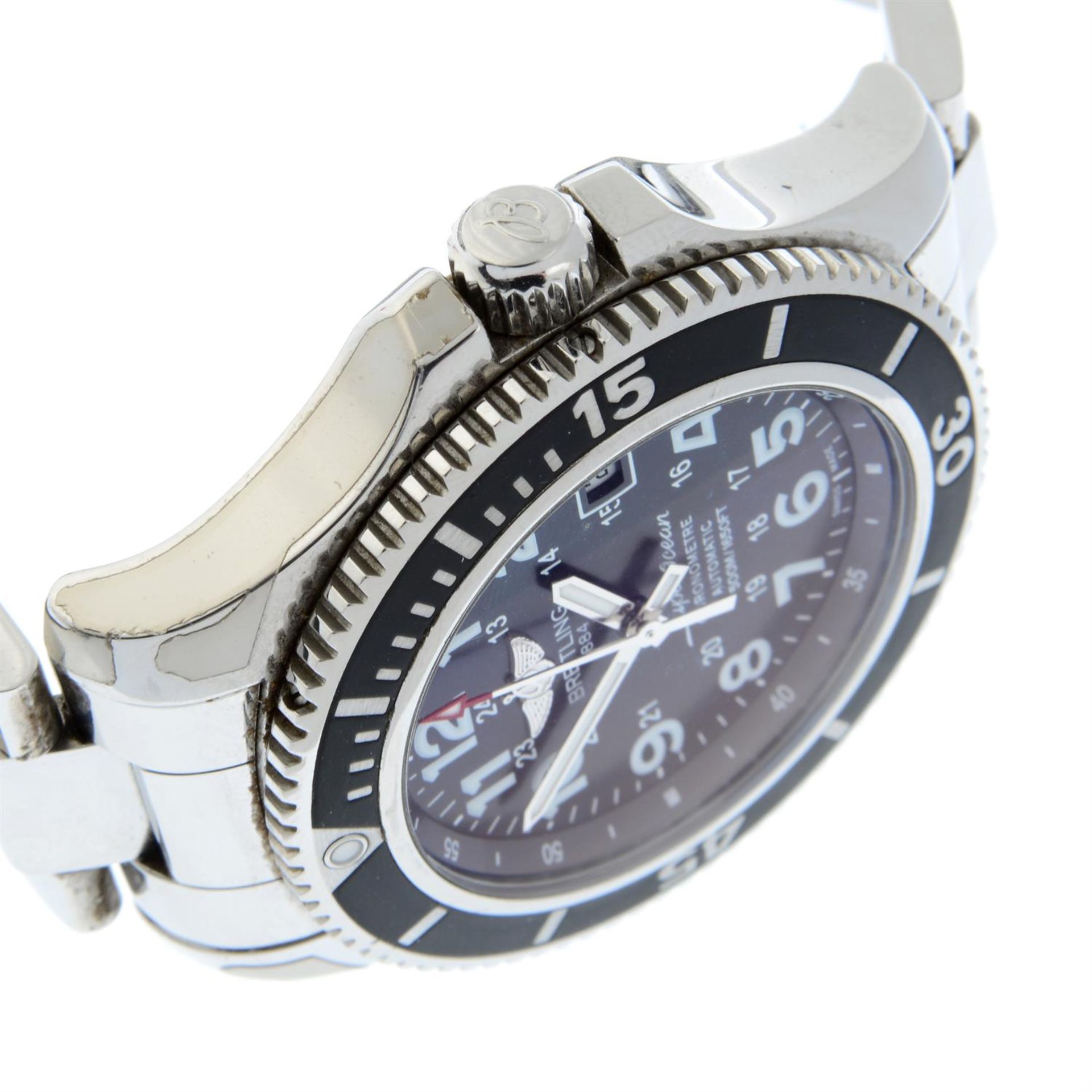 BREITLING - a stainless steel SuperOcean II 42 bracelet watch, 42mm. - Image 3 of 5