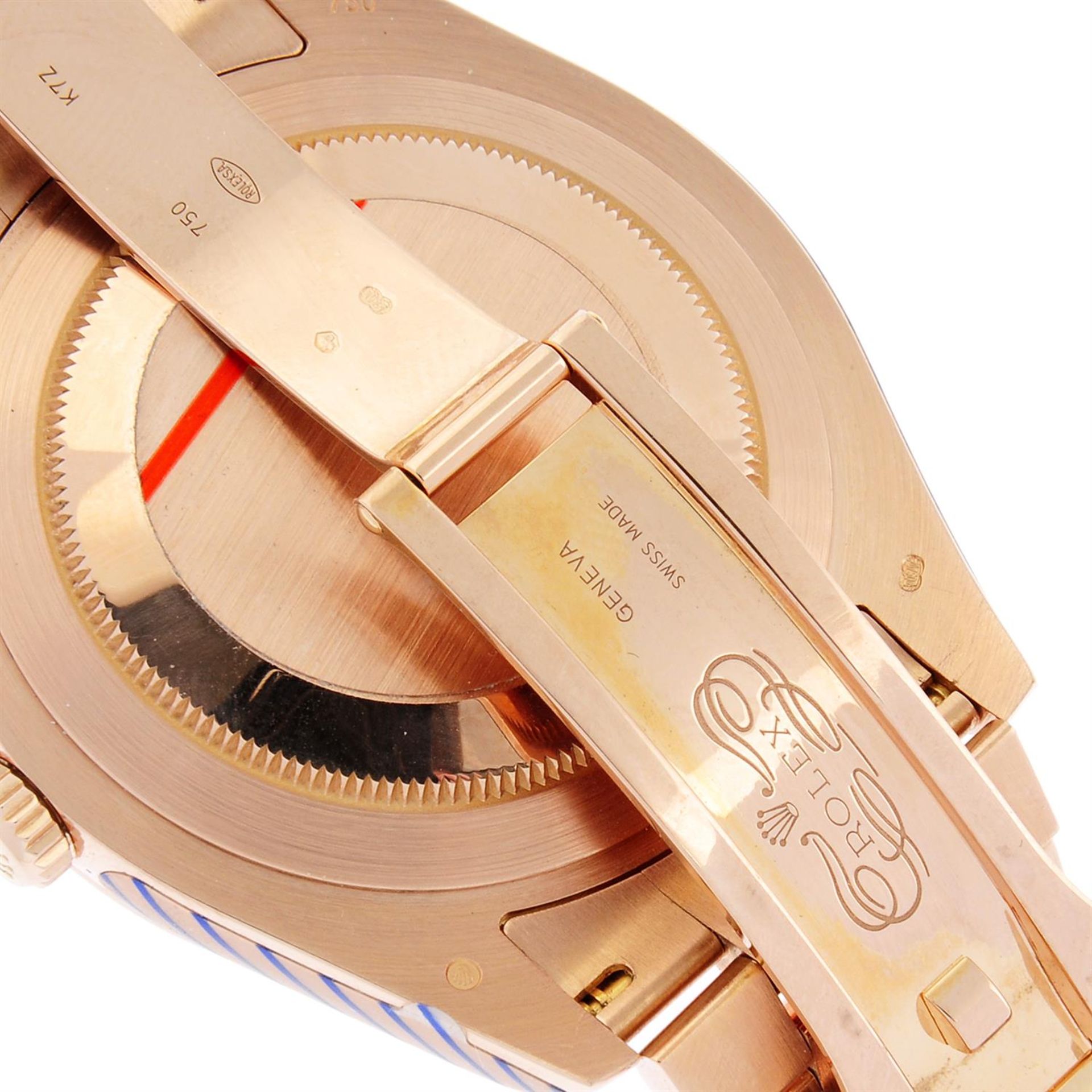 ROLEX - an 18ct rose gold Oyster Perpetual Day-Date II bracelet watch, 41mm. - Image 6 of 7