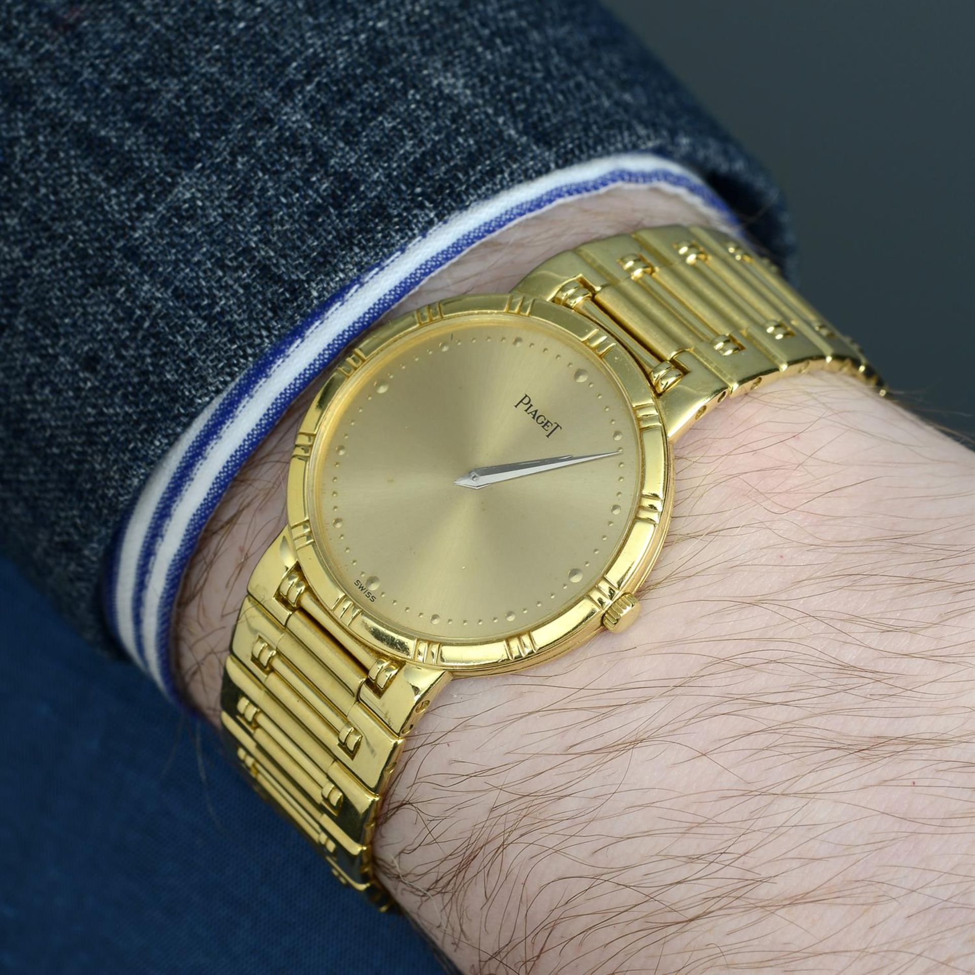 PIAGET - an 18ct yellow gold Dancer bracelet watch, 31mm. - Image 6 of 6