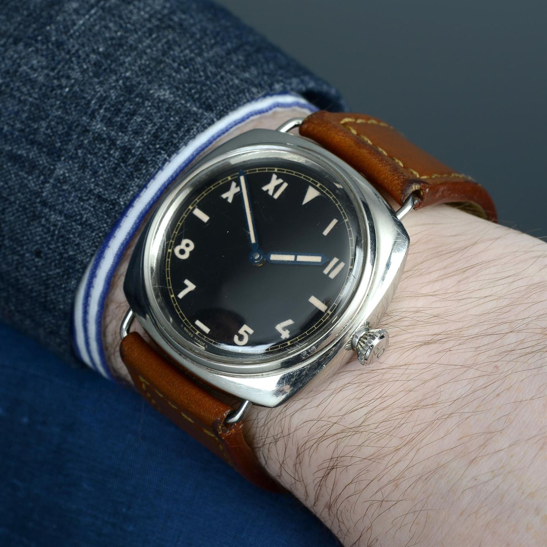 PANERAI - a limited edition stainless steel Radiomir California wrist watch, 47mm. - Image 5 of 6