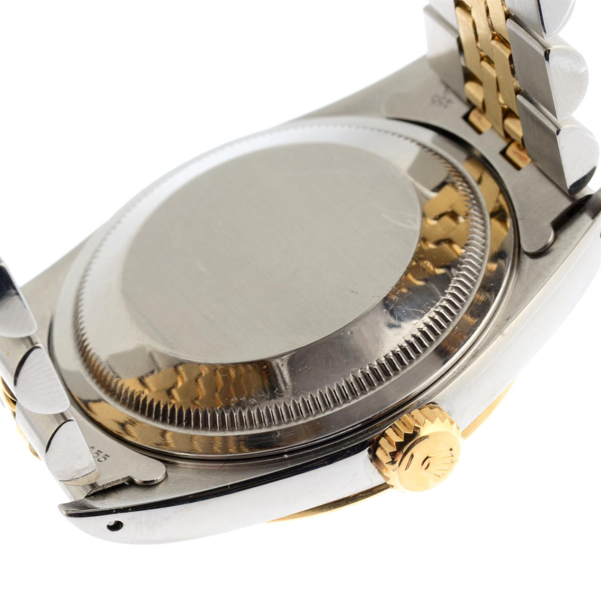 ROLEX - a bi-metal Oyster Perpetual Datejust bracelet watch, 35mm. - Image 2 of 5