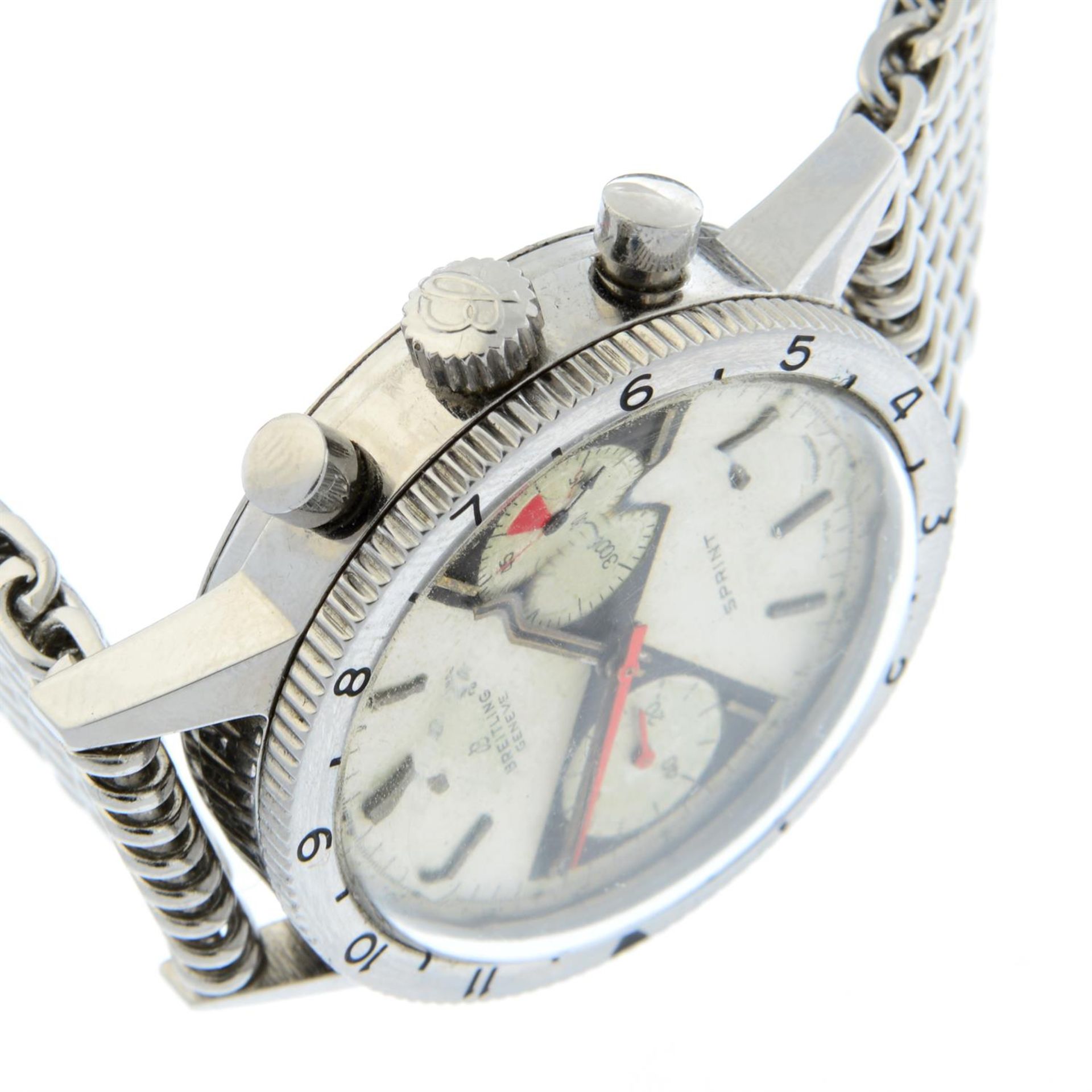 BREITLING - a stainless steel Sprint chronograph bracelet watch, 38mm. - Image 3 of 5