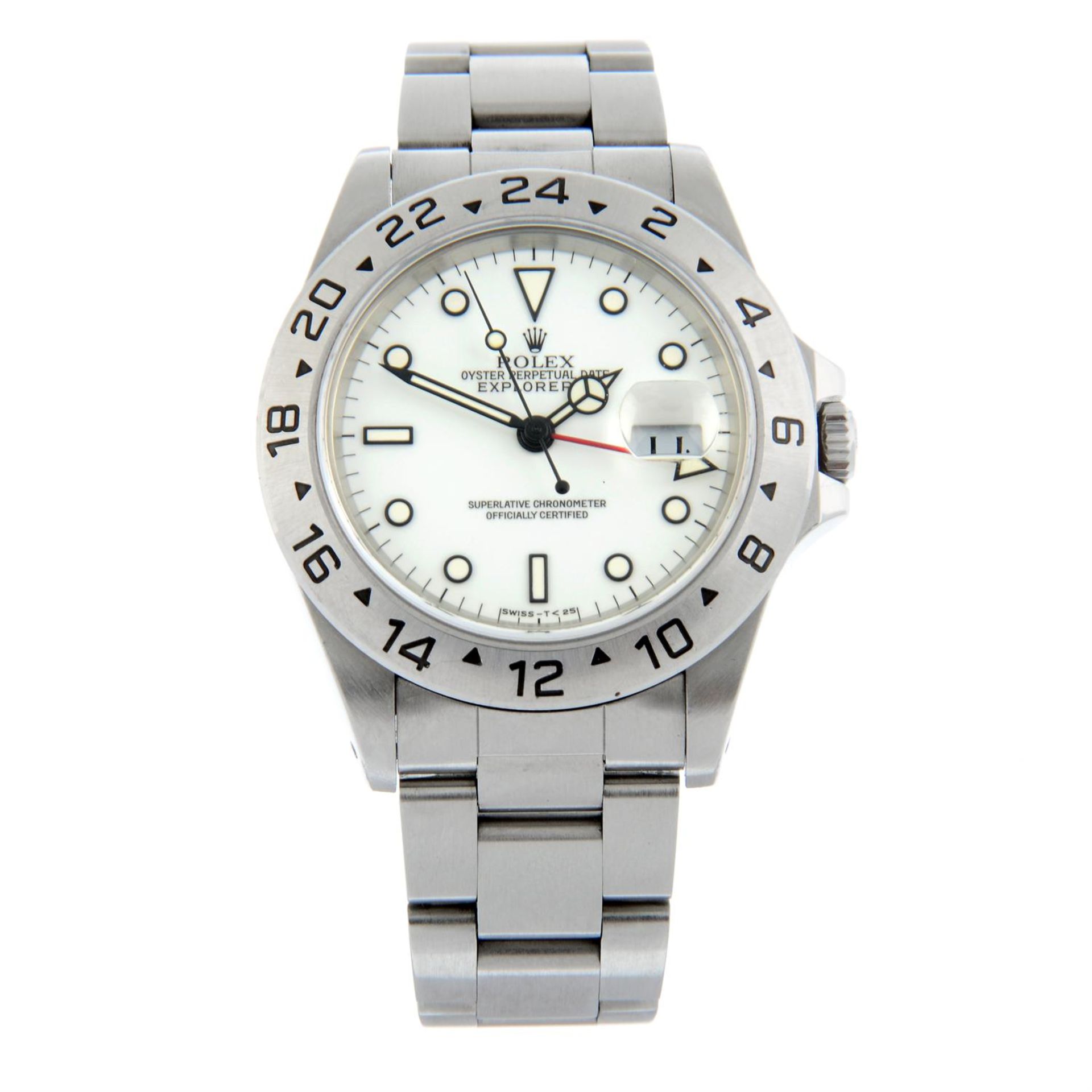 ROLEX - a stainless steel Oyster Perpetual Date Explorer II bracelet watch, 39mm.