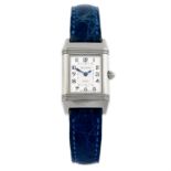 JAEGER-LECOULTRE - a stainless steel Reverso wrist watch, 20.5x29.5mm.