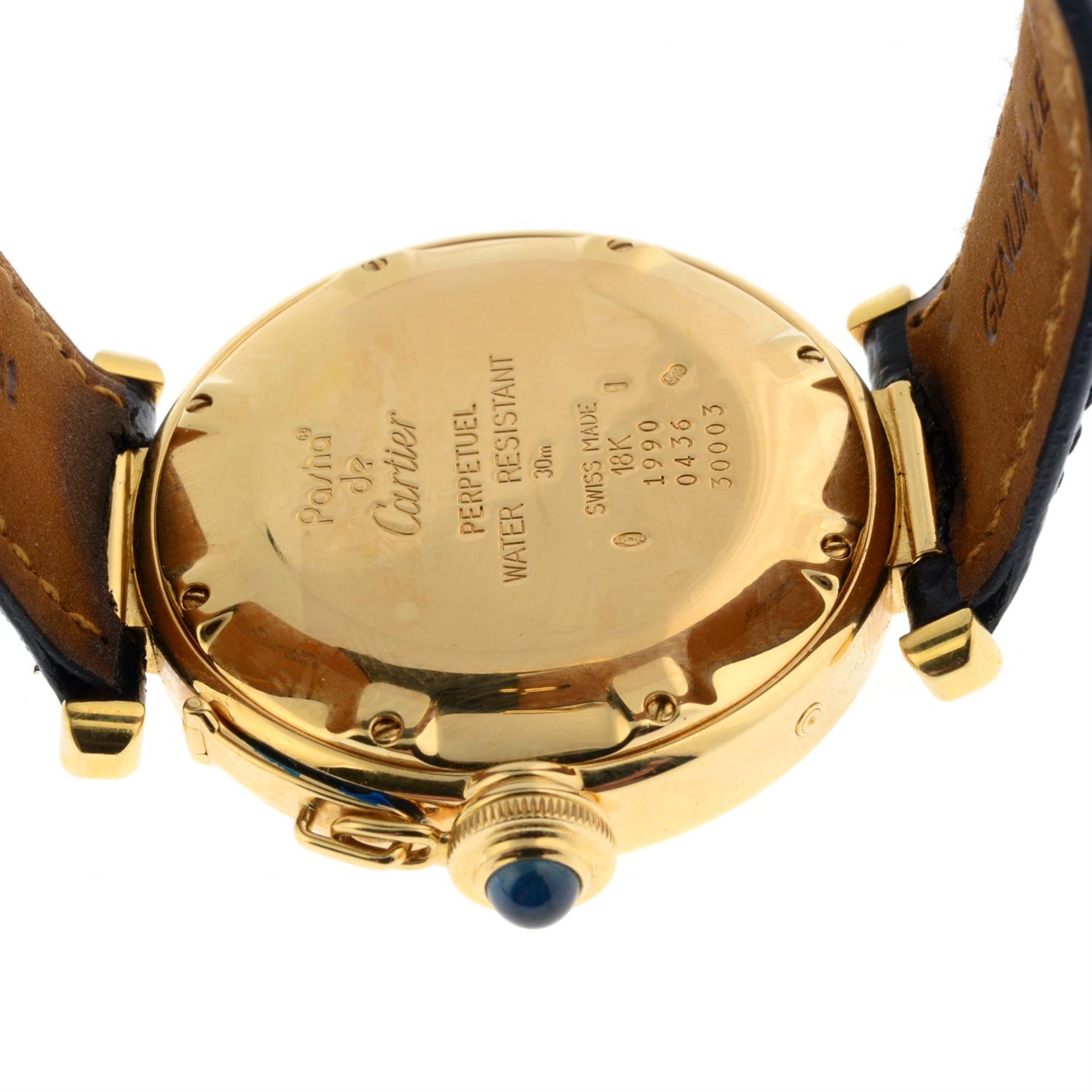 CARTIER - an 18ct yellow gold Pasha Perpetual Calendar wrist watch, 38mm. - Image 2 of 5